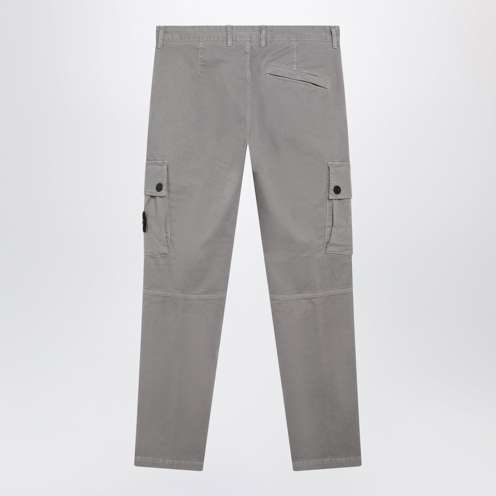 Stone Island Grey Cotton Cargo Trousers Men STONE ISLAND