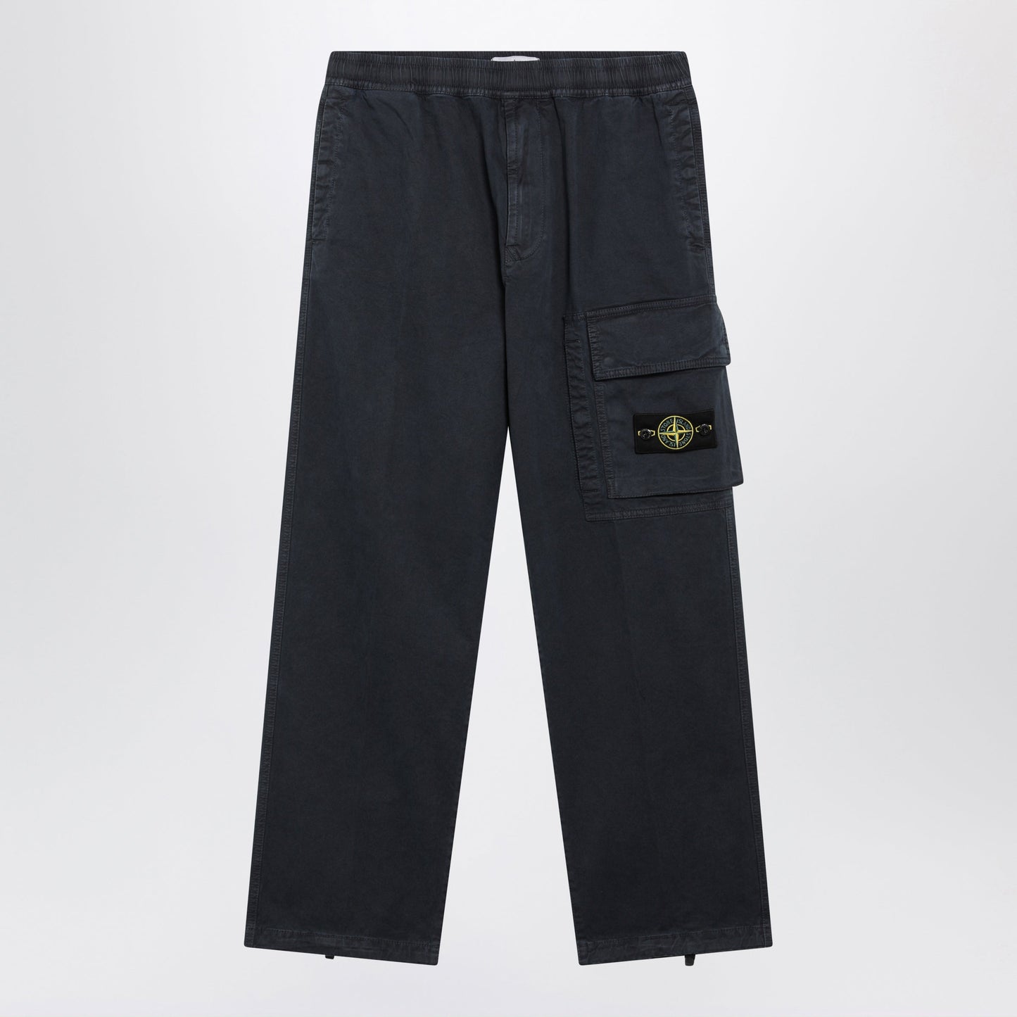 Stone Island Navy Cotton Jogger Pants Men STONE ISLAND