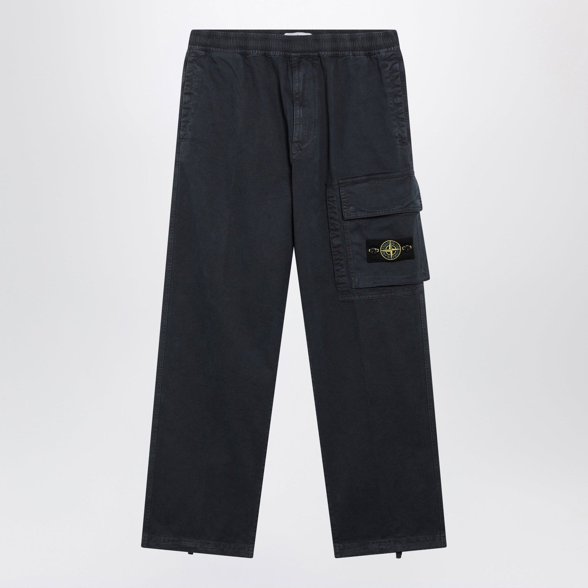 Stone Island Navy Cotton Jogger Pants Men STONE ISLAND