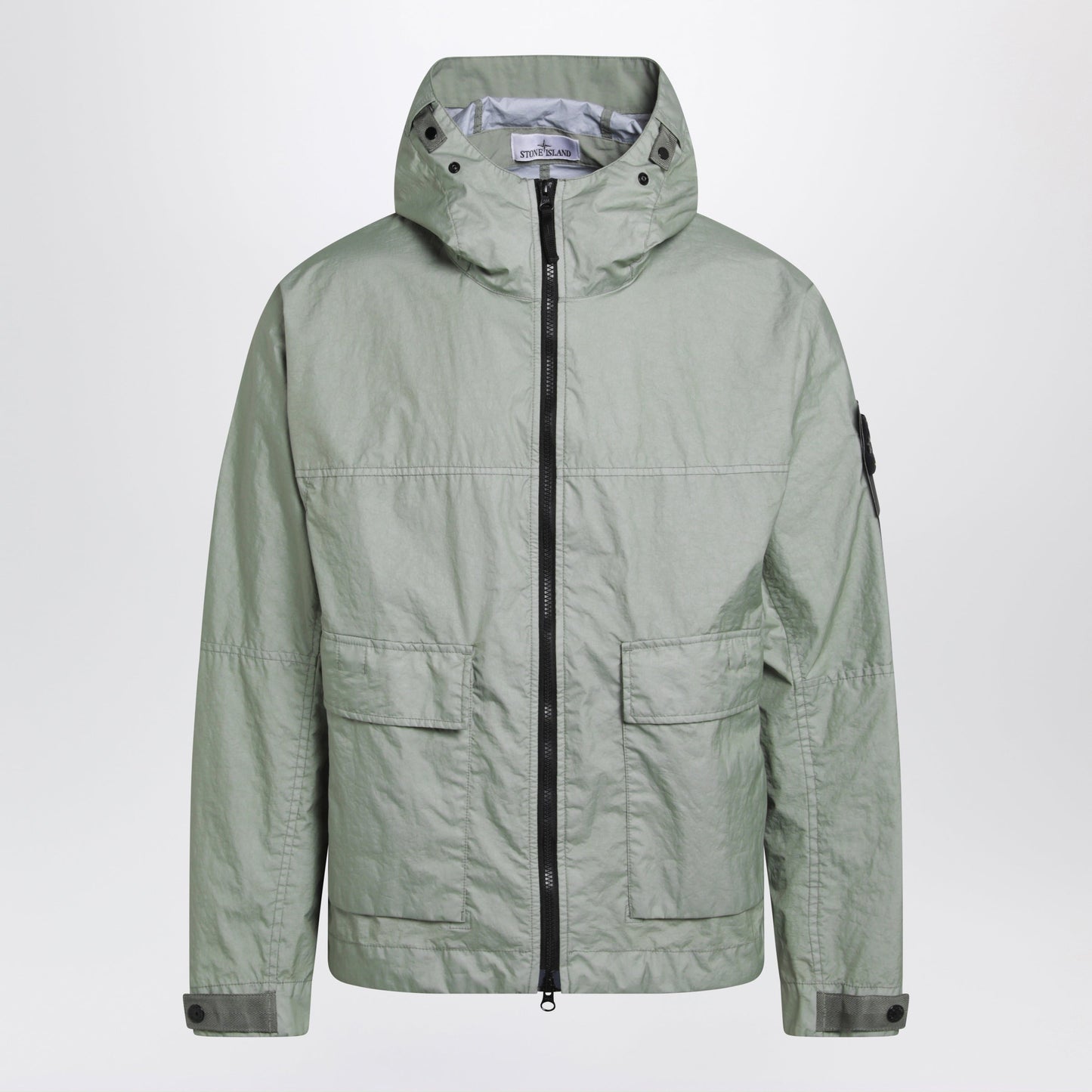 Stone Island Hooded Membrana 3L Tc Nylon Jacket, Green Men STONE ISLAND
