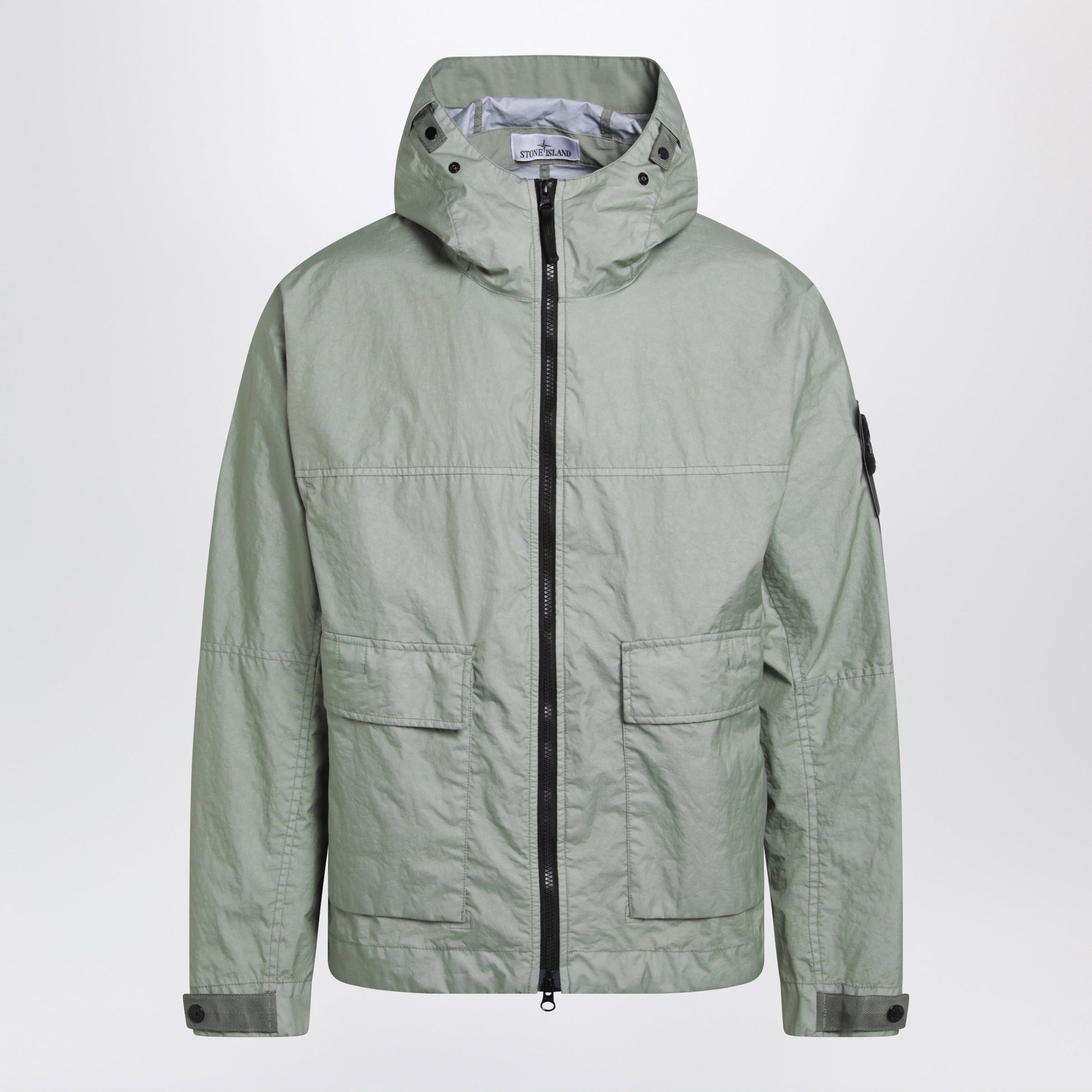 Stone Island Hooded Membrana 3L Tc Nylon Jacket, Green Men STONE ISLAND