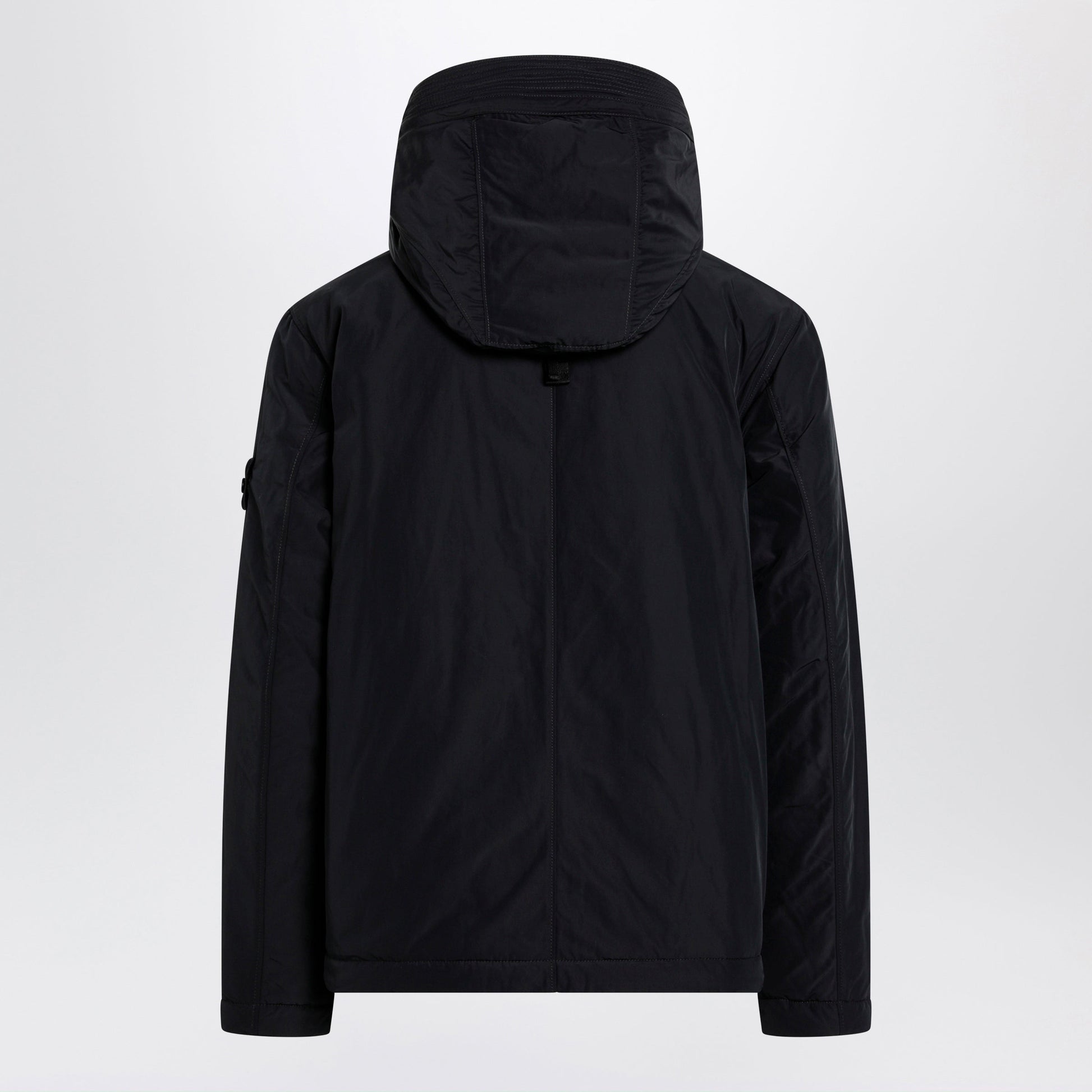 Stone Island Black Padded Zip-Up Jacket Men STONE ISLAND