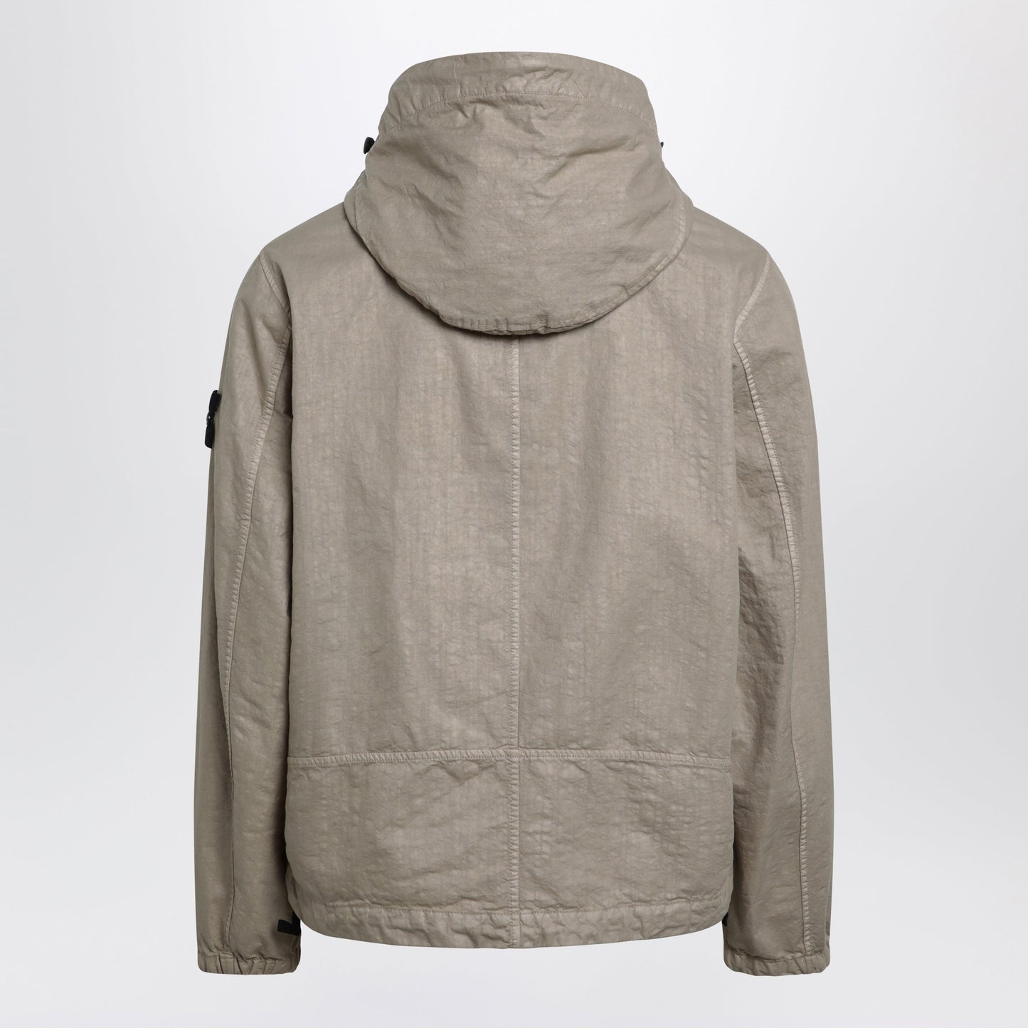 Stone Island Beige Nylon Zip Jacket Men STONE ISLAND