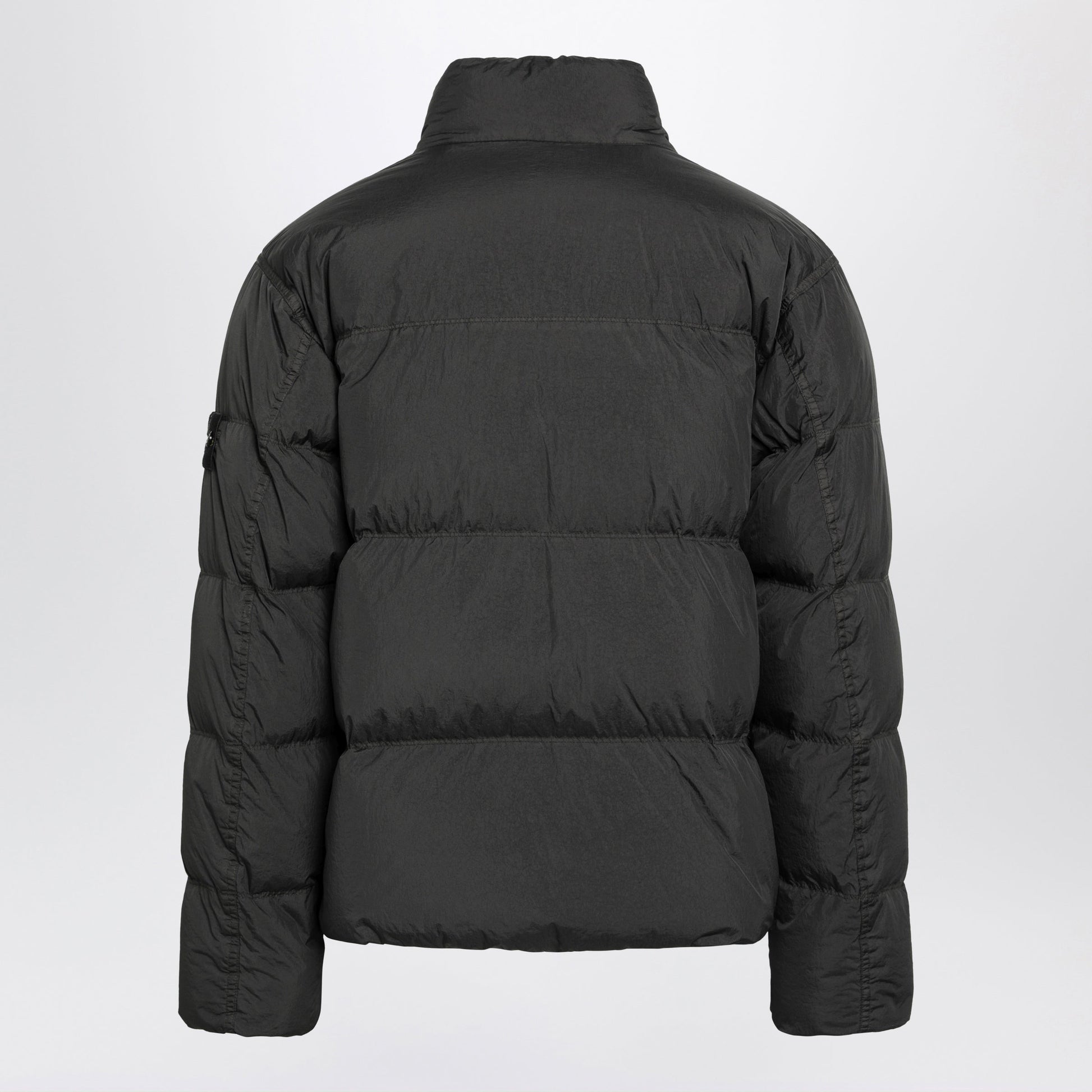 Stone Island Quilted Compass Lead Grey Polyamide Jacket Men STONE ISLAND