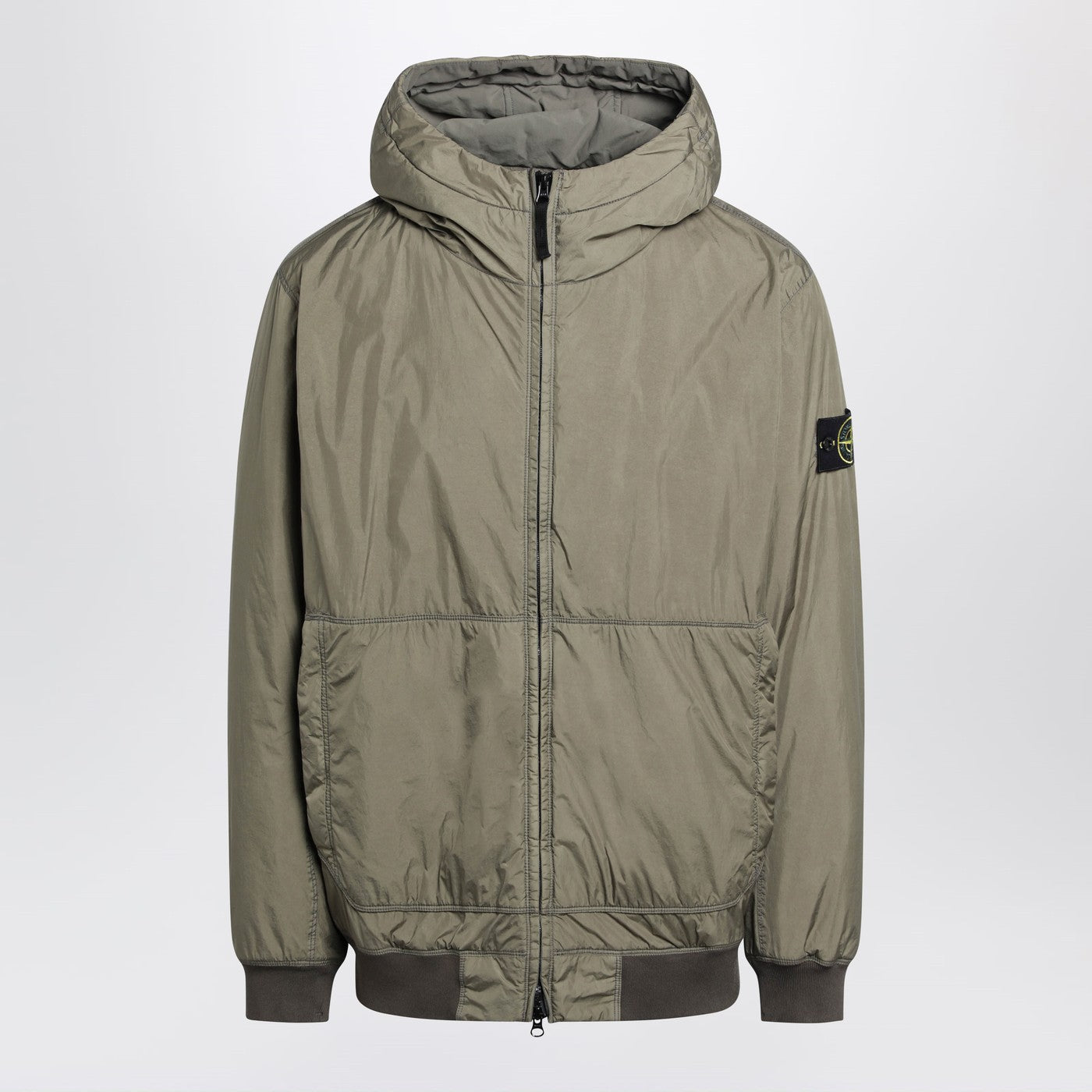Stone Island Military Green Lightweight Nylon Jacket Men STONE ISLAND