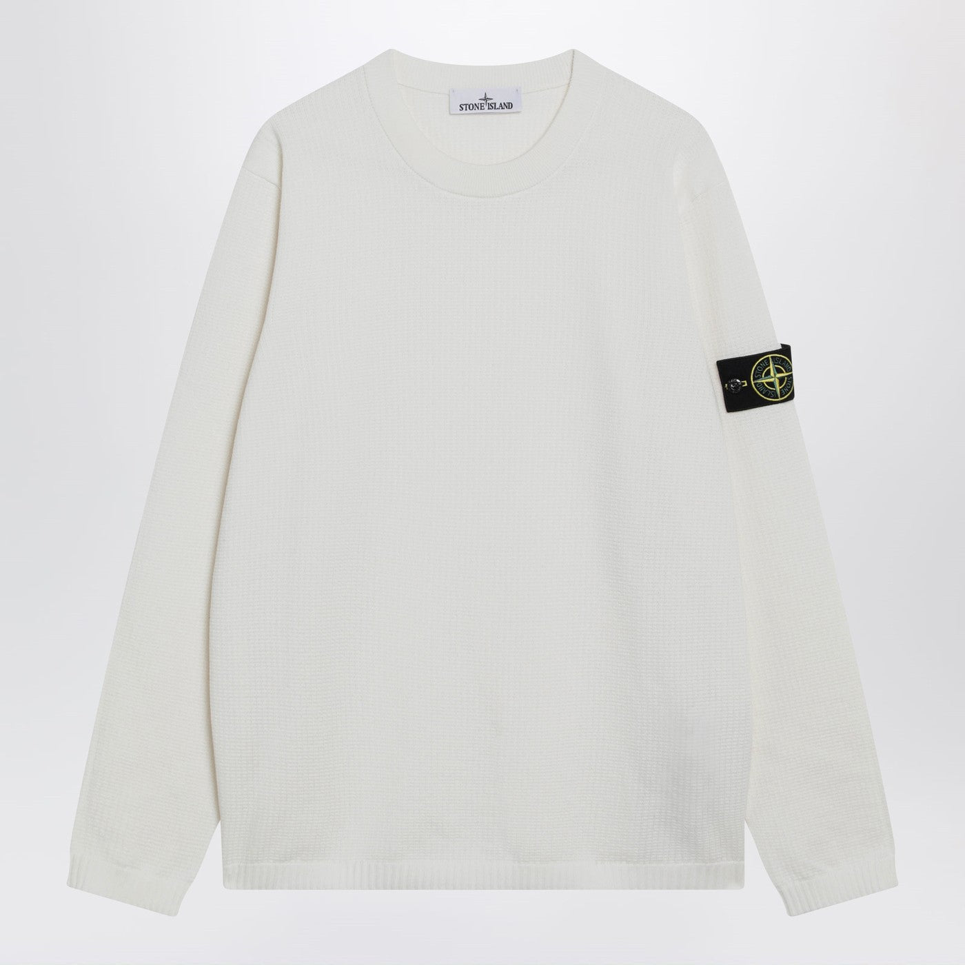 Stone Island Ivory Sweater With Loose Fit Men STONE ISLAND