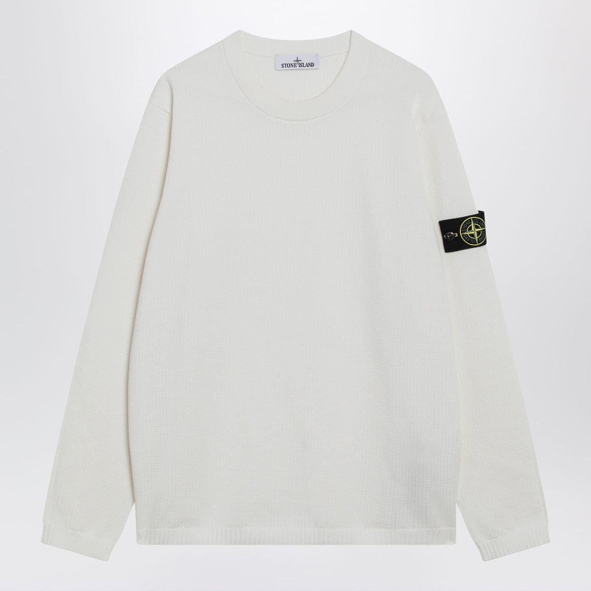Stone Island Ivory Sweater With Loose Fit Men STONE ISLAND
