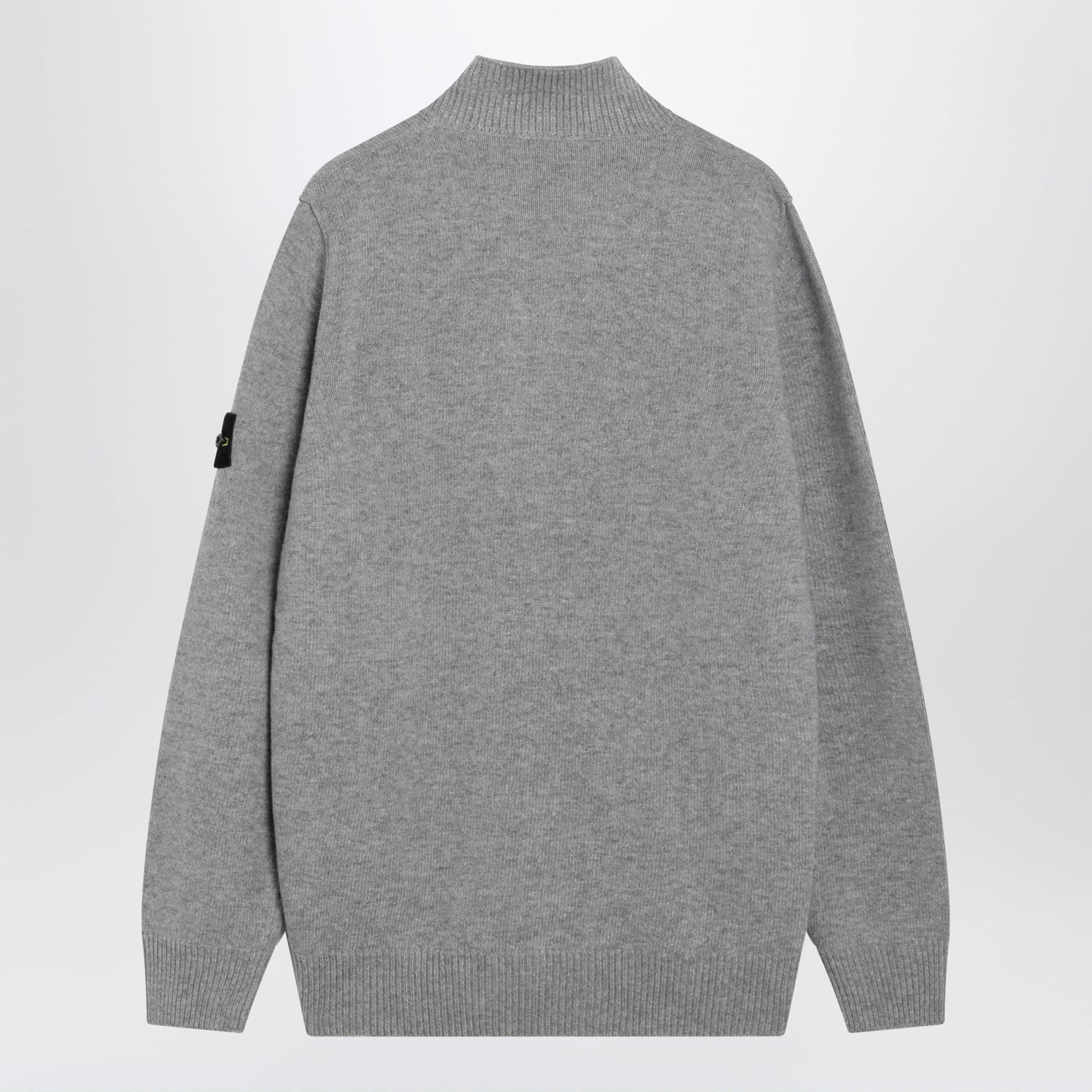Stone Island Grey Melange Wool Blend Sweater Men STONE ISLAND