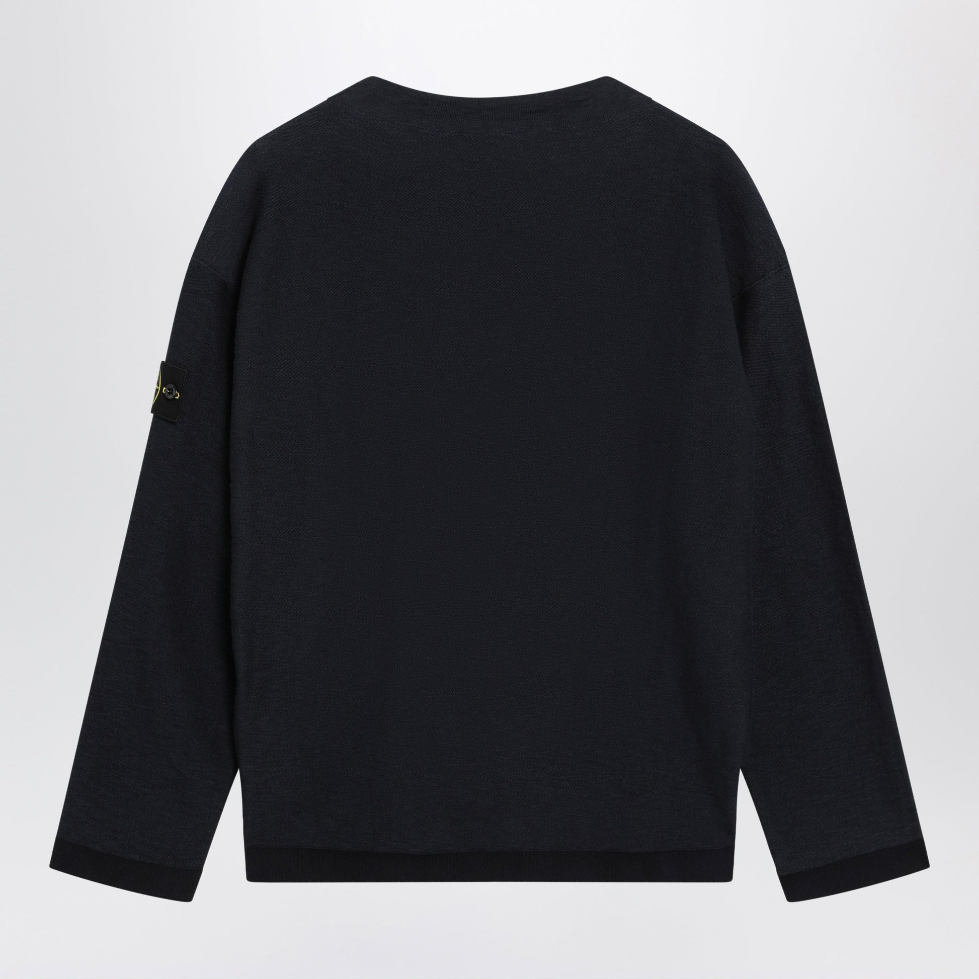 Stone Island Navy Blue Crater Neck Jumper Men STONE ISLAND