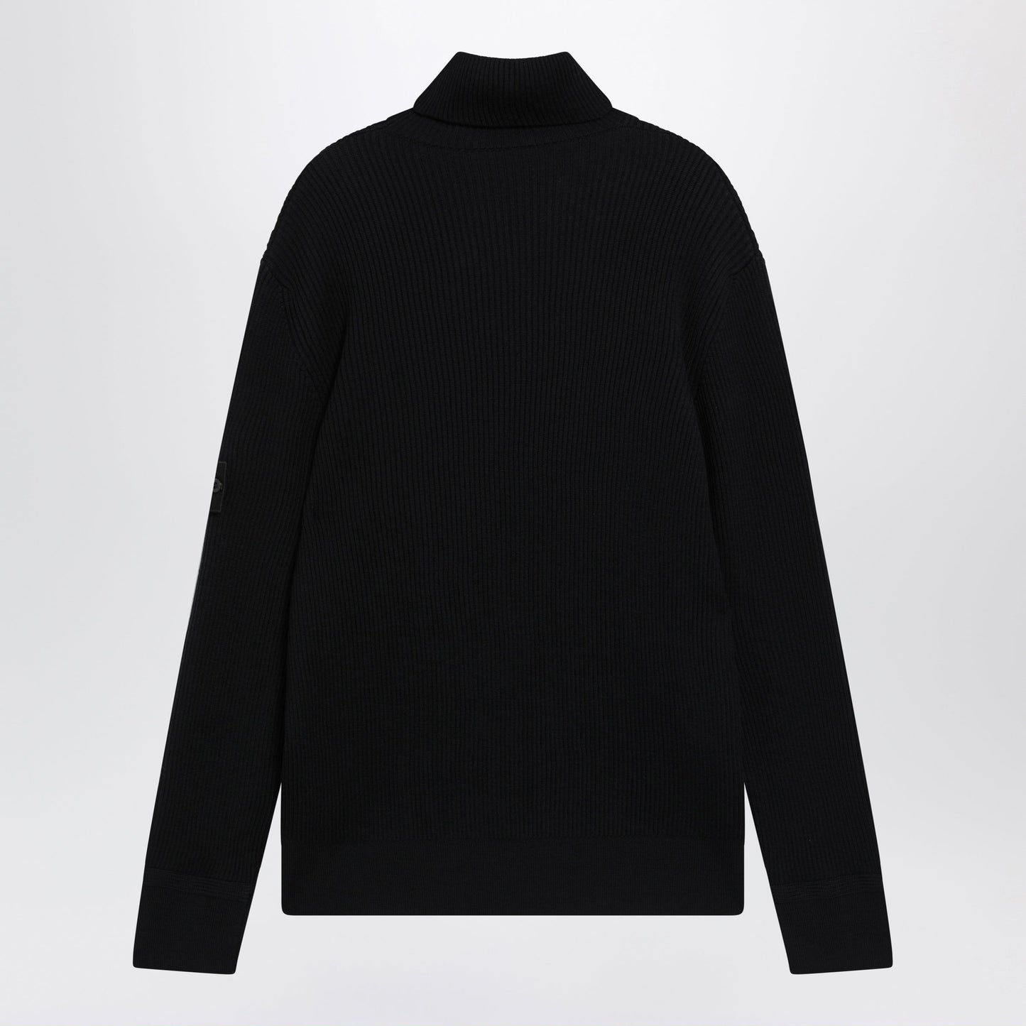 Stone Island Navy Blue Ribbed Turtleneck Sweater Men STONE ISLAND