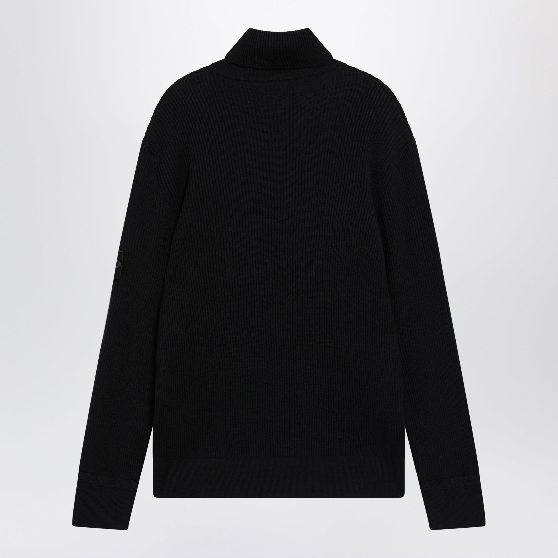 Stone Island Navy Blue Ribbed Turtleneck Sweater Men STONE ISLAND