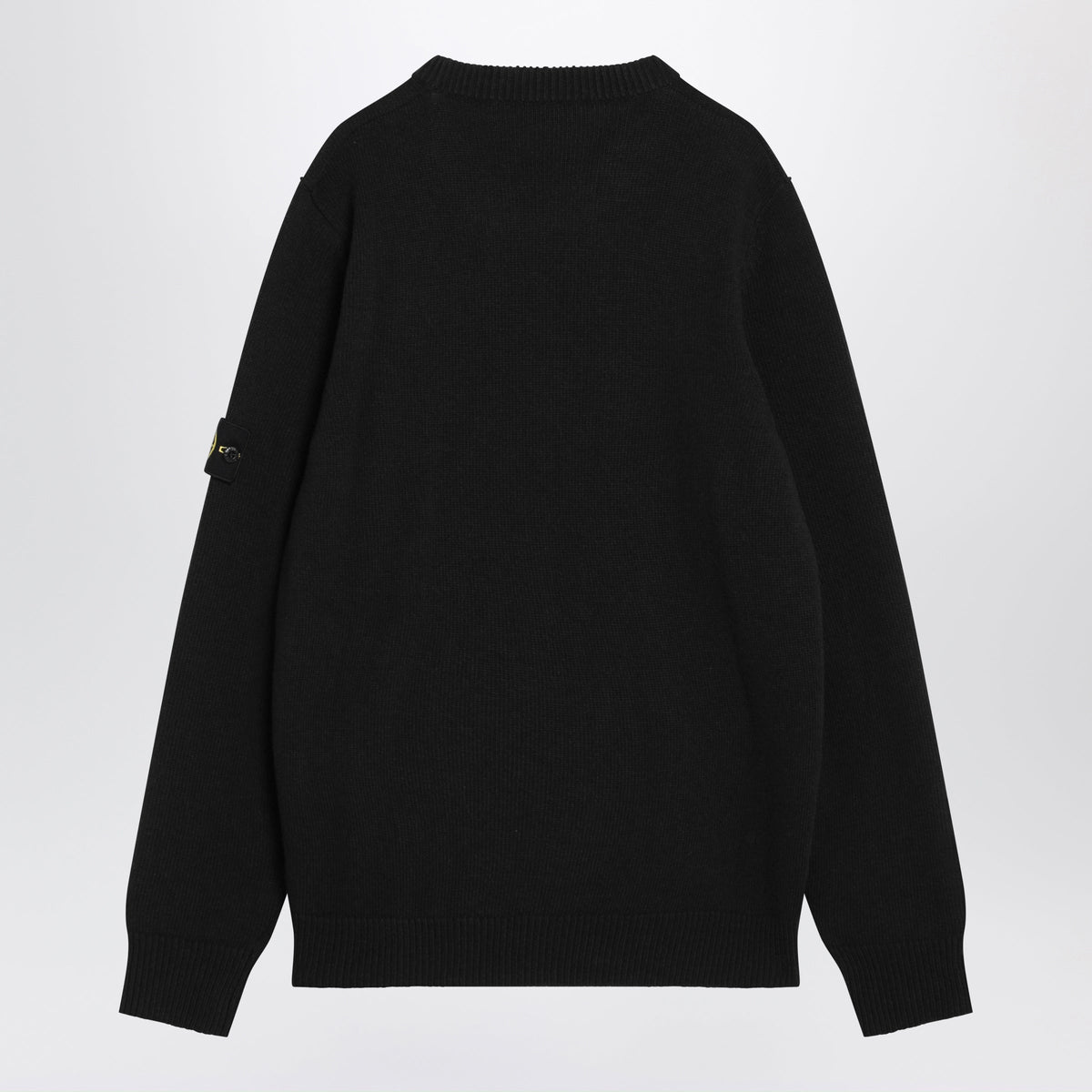 Stone Island Black Wool Blend Sweater Men STONE ISLAND