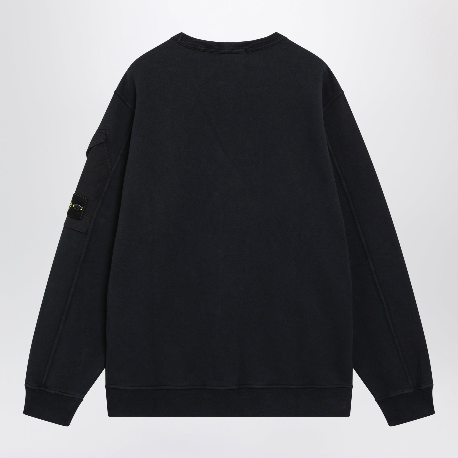 Stone Island Navy Blue Cotton Crewneck Sweatshirt Men STONE ISLAND