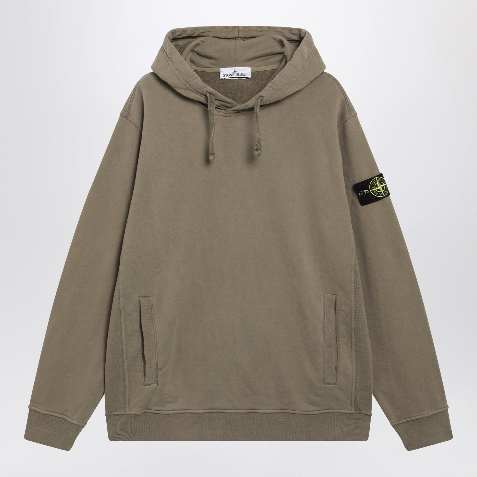 Stone Island Military Green Cotton Crewneck Sweatshirt Men STONE ISLAND