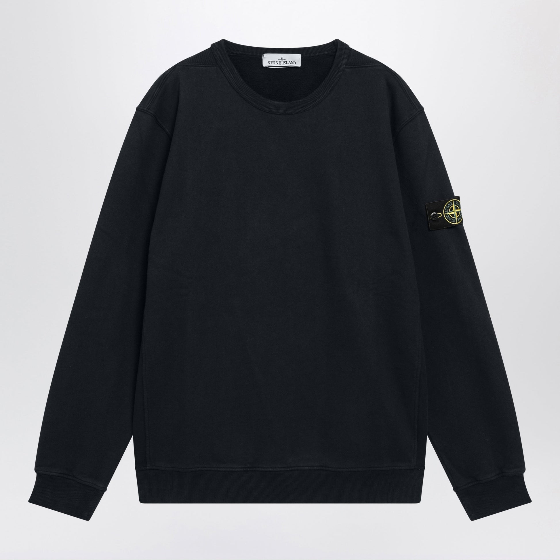Stone Island Navy Blue Crewneck Sweatshirt In Cotton Men STONE ISLAND