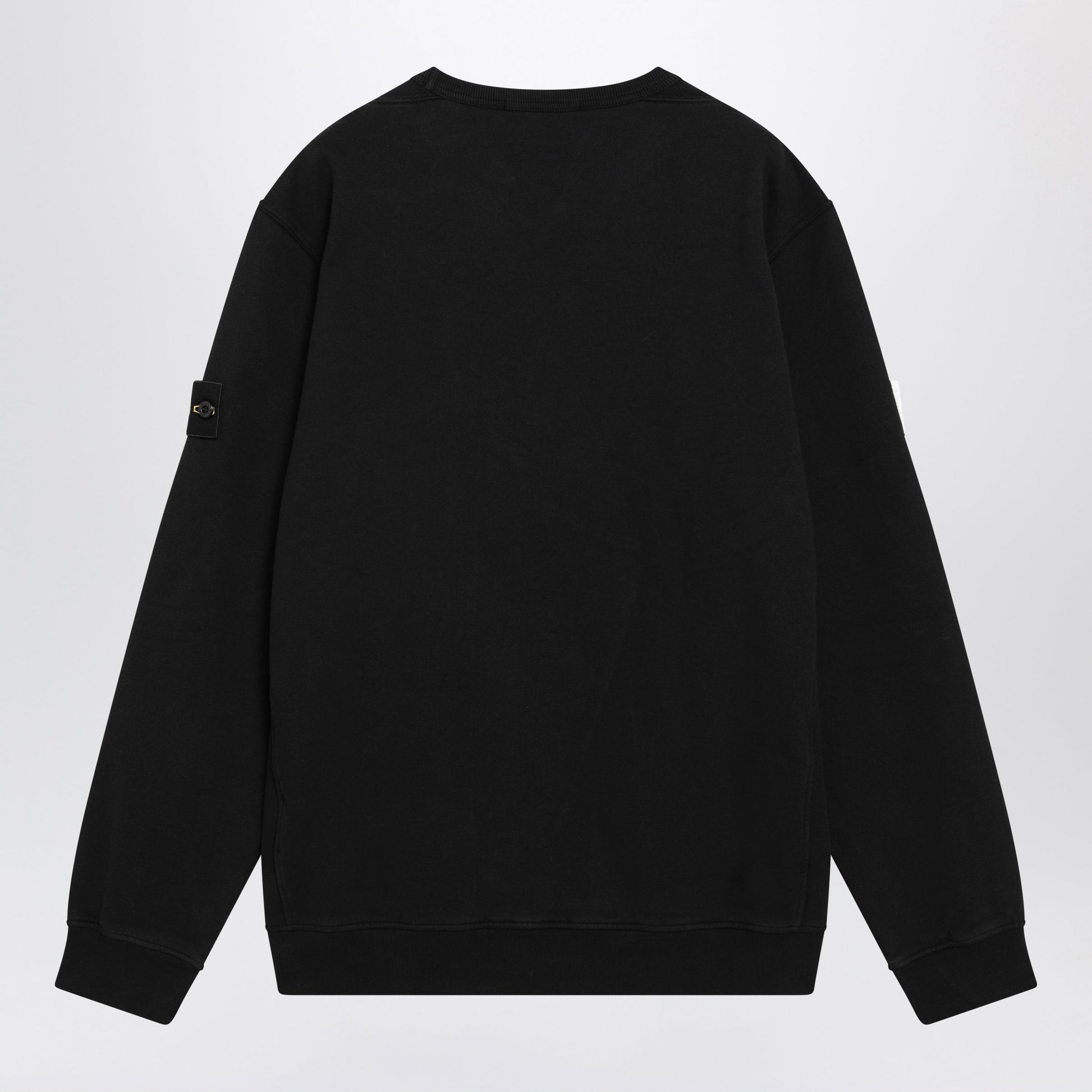 Stone Island Black Cotton Crewneck Sweatshirt Men STONE ISLAND