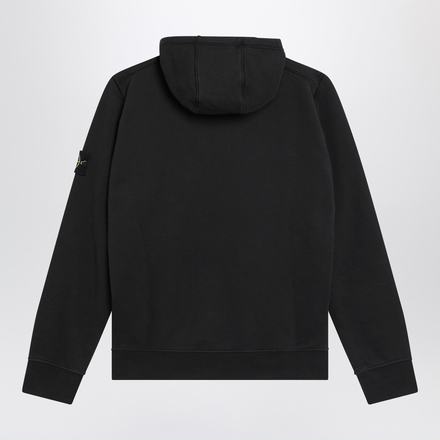 Stone Island Black Cotton Hoodie Men STONE ISLAND