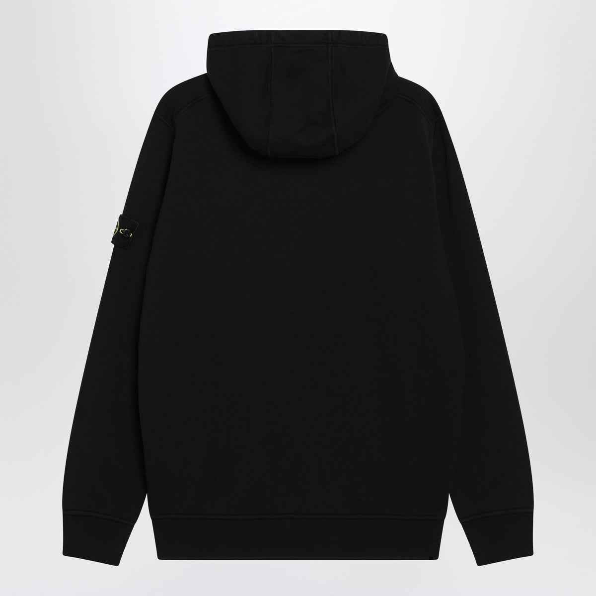 Stone Island Black Cotton Hoodie Men STONE ISLAND