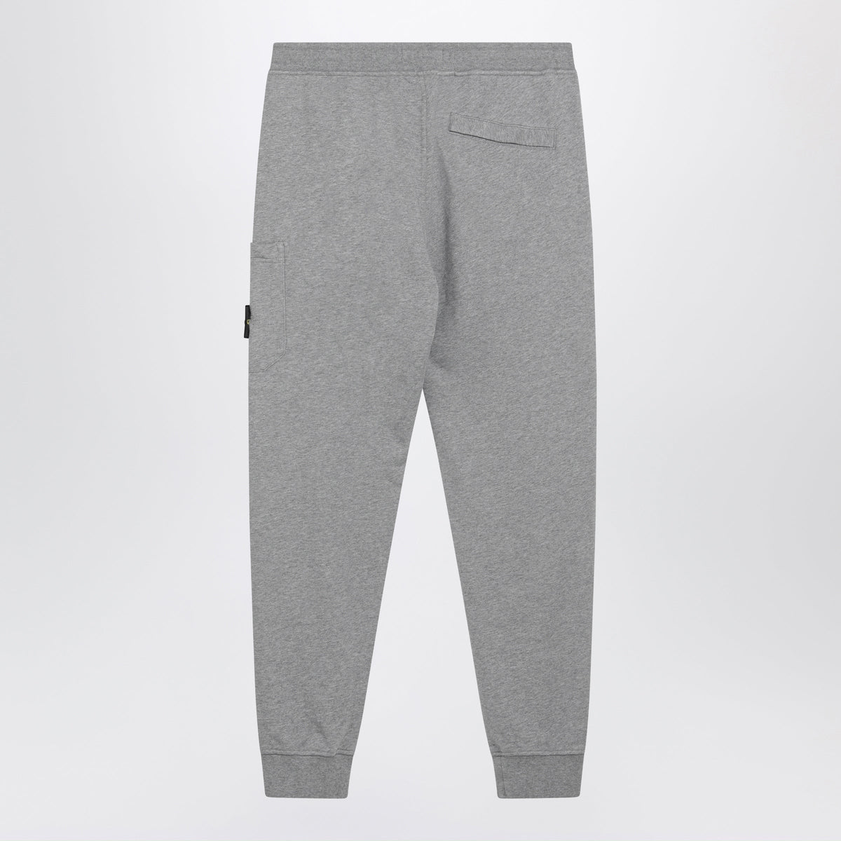 Stone Island Organic Cotton Melange Grey Joggers Men STONE ISLAND
