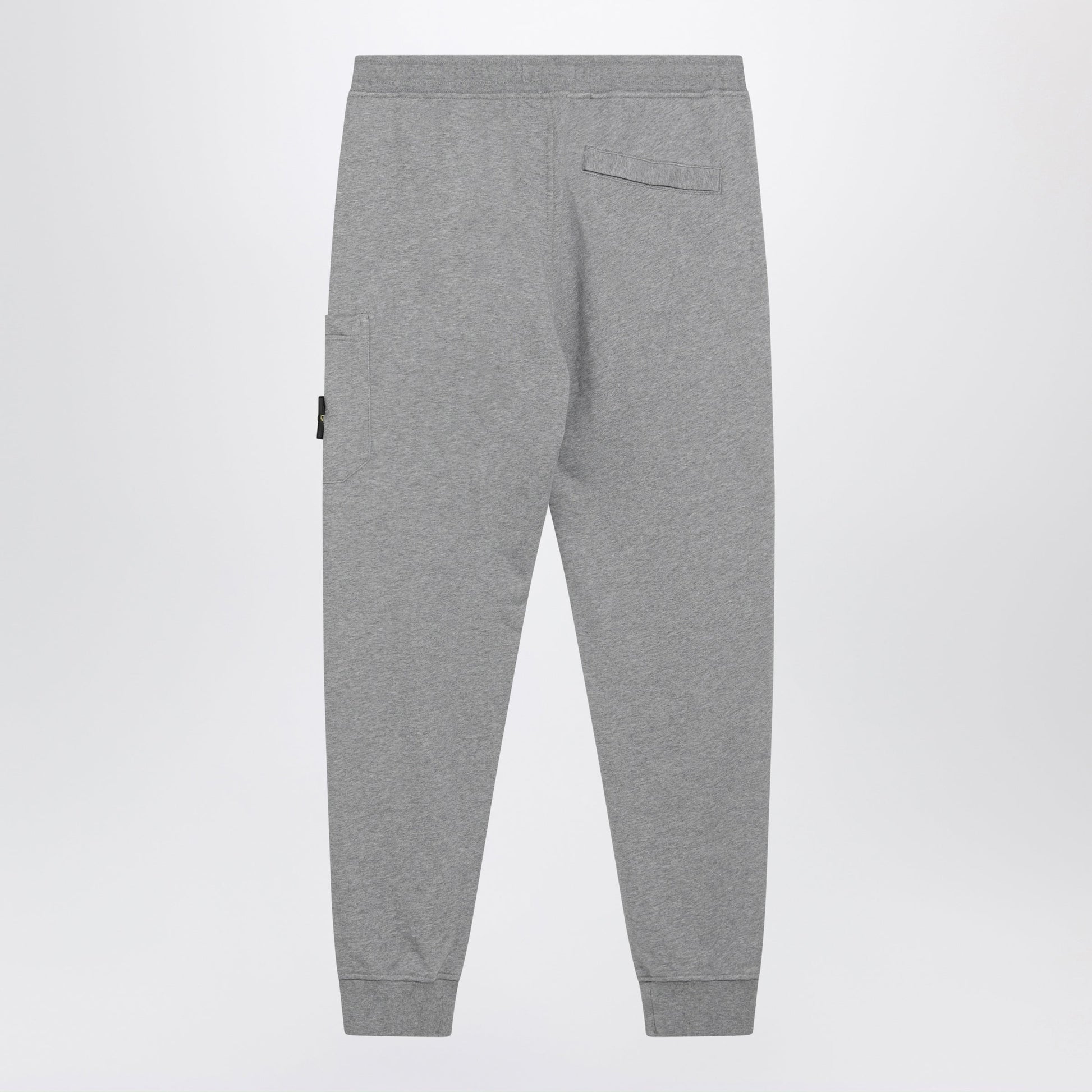 Stone Island Organic Cotton Melange Grey Joggers Men STONE ISLAND