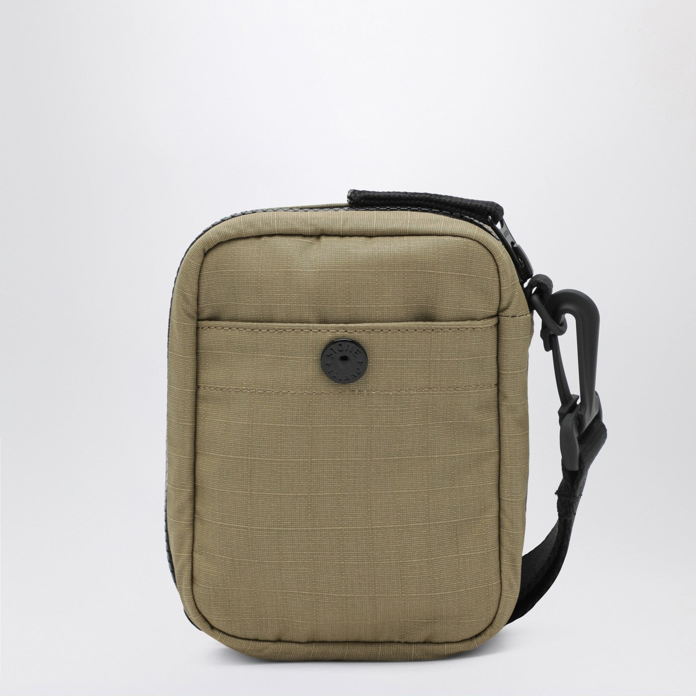 Stone Island Military Green Wrist Wallet With Logo Patch Men STONE ISLAND