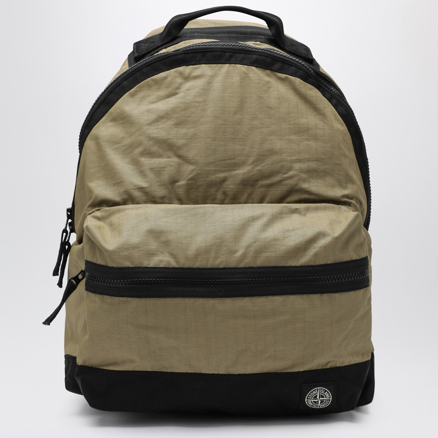 Stone Island Military Green Cotton Ripstop Backpack Men STONE ISLAND