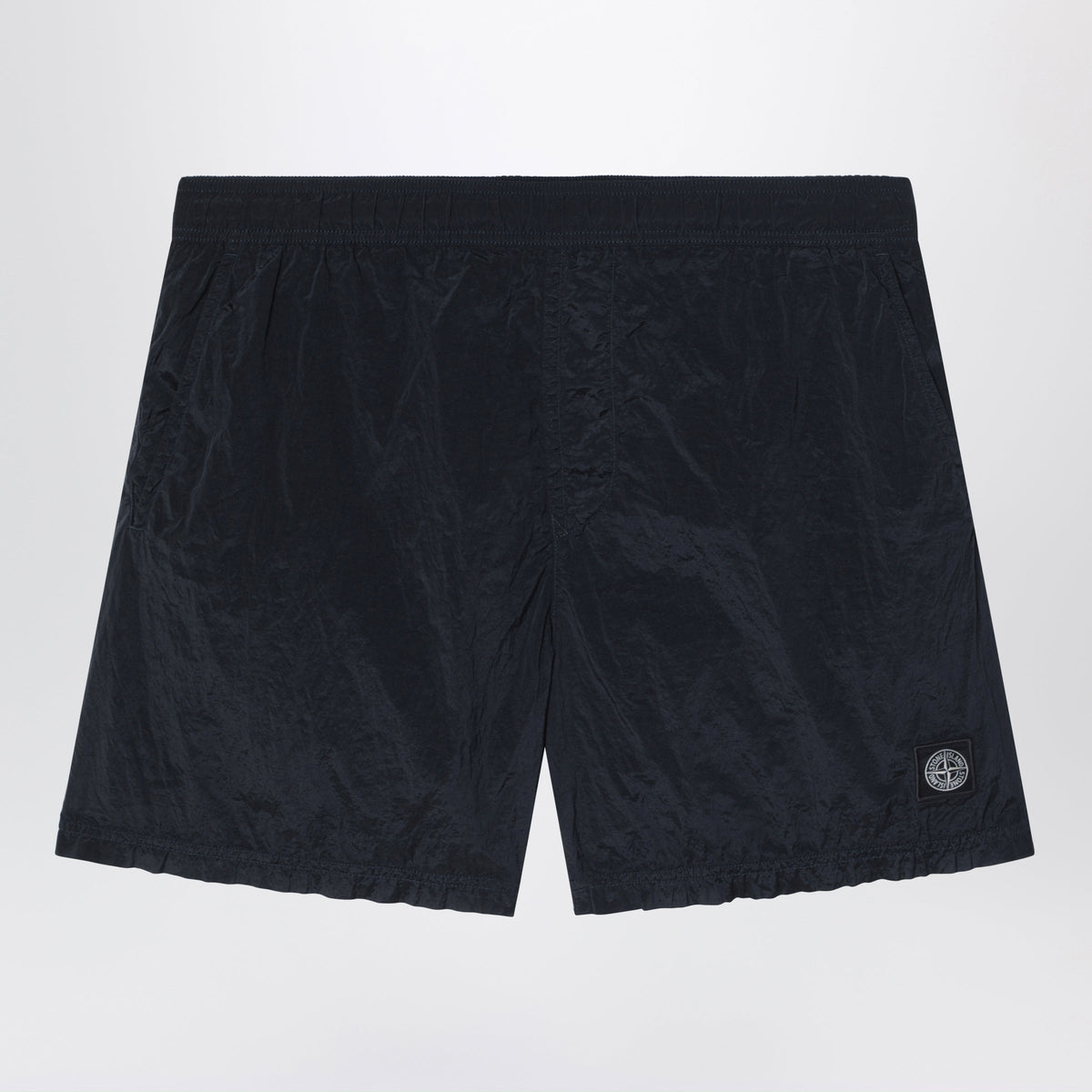 Stone Island Navy Blue Swim Shorts In Nylon Men STONE ISLAND