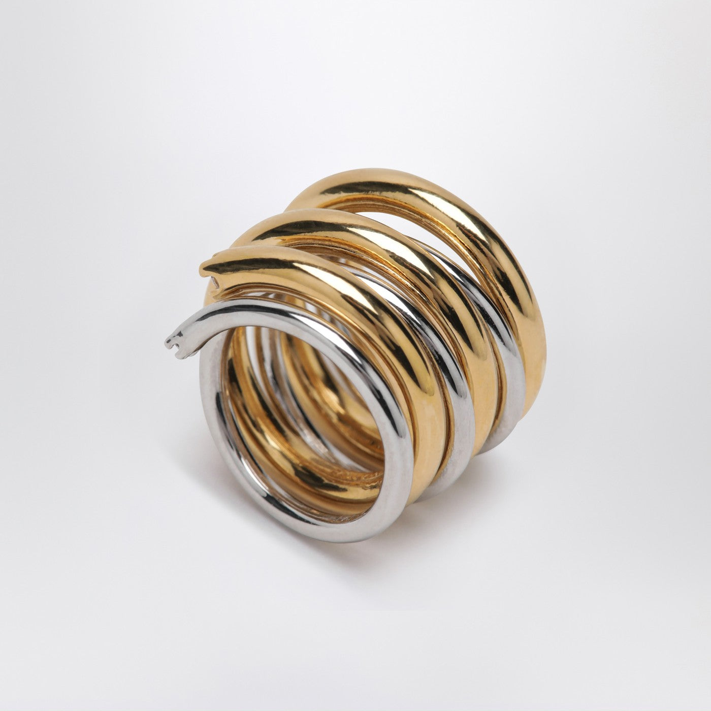 Panconesi Spiral Ring In Gold And Silver Tone Women PANCONESI