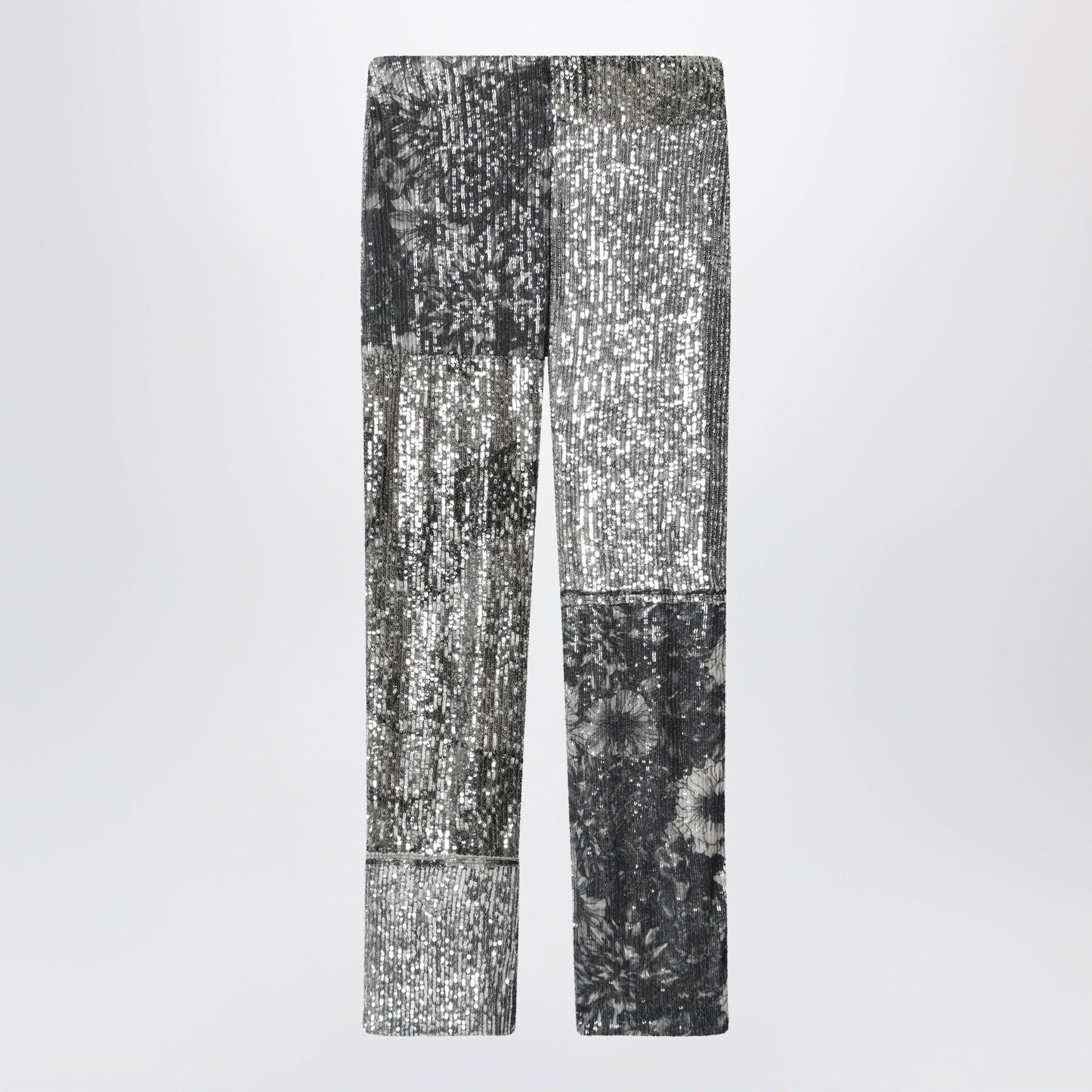 Maison Margiela Patchwork Trousers With Floral Sequins, Multicolor Women MAISON MARGIELA