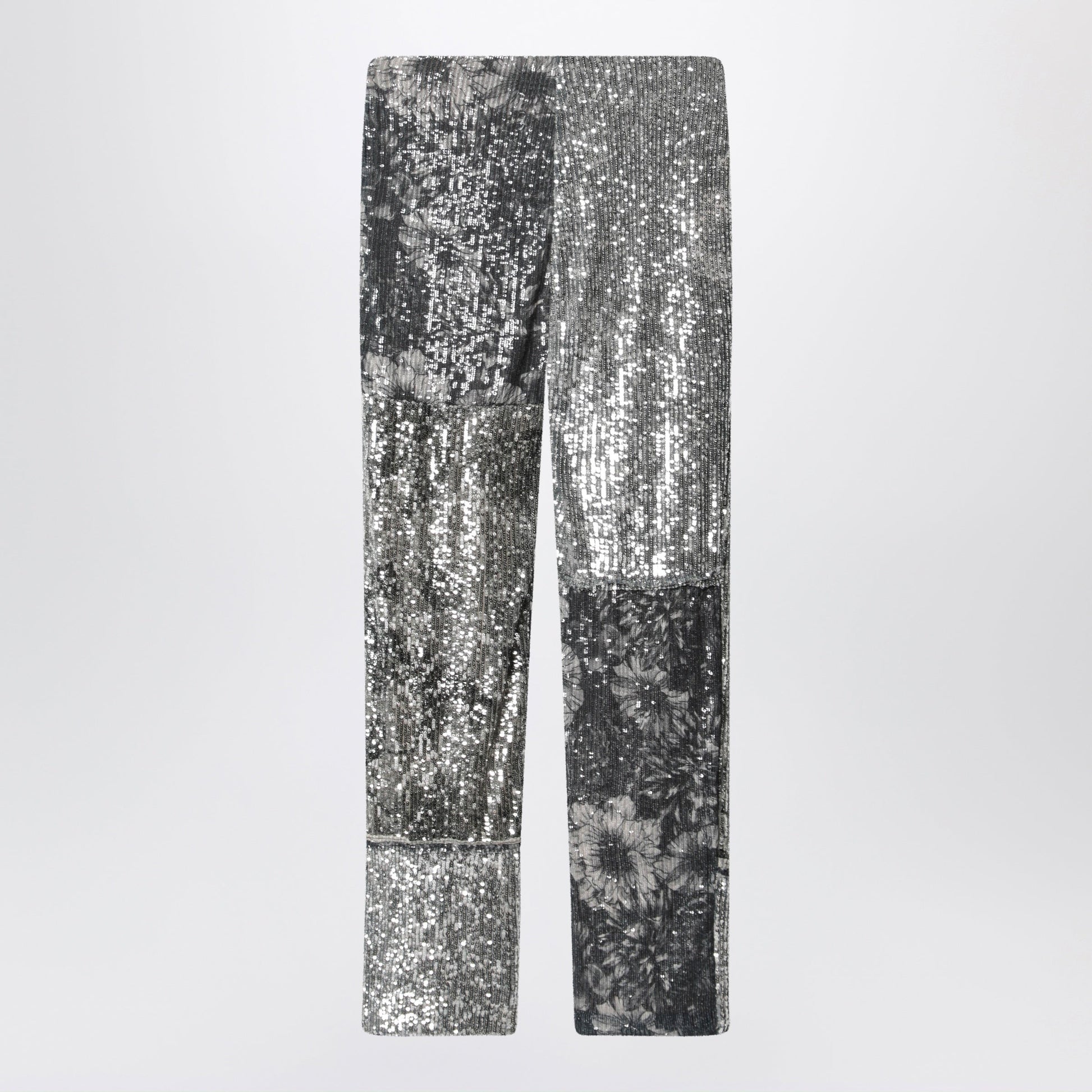 Maison Margiela Patchwork Trousers With Floral Sequins, Multicolor Women MAISON MARGIELA
