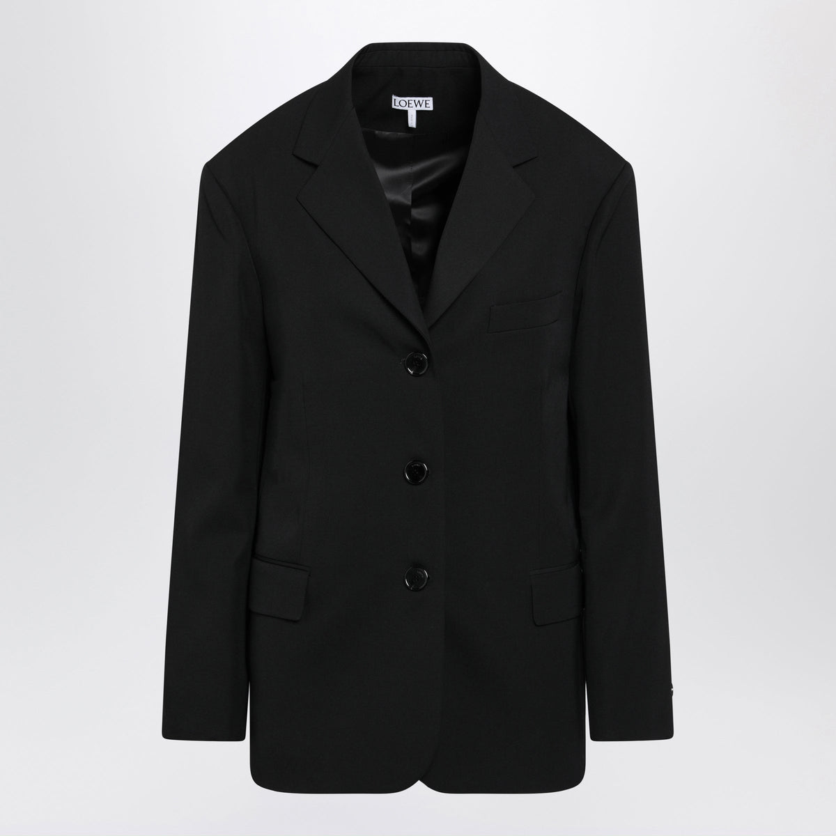 Loewe Black Wool Jacket Women LOEWE