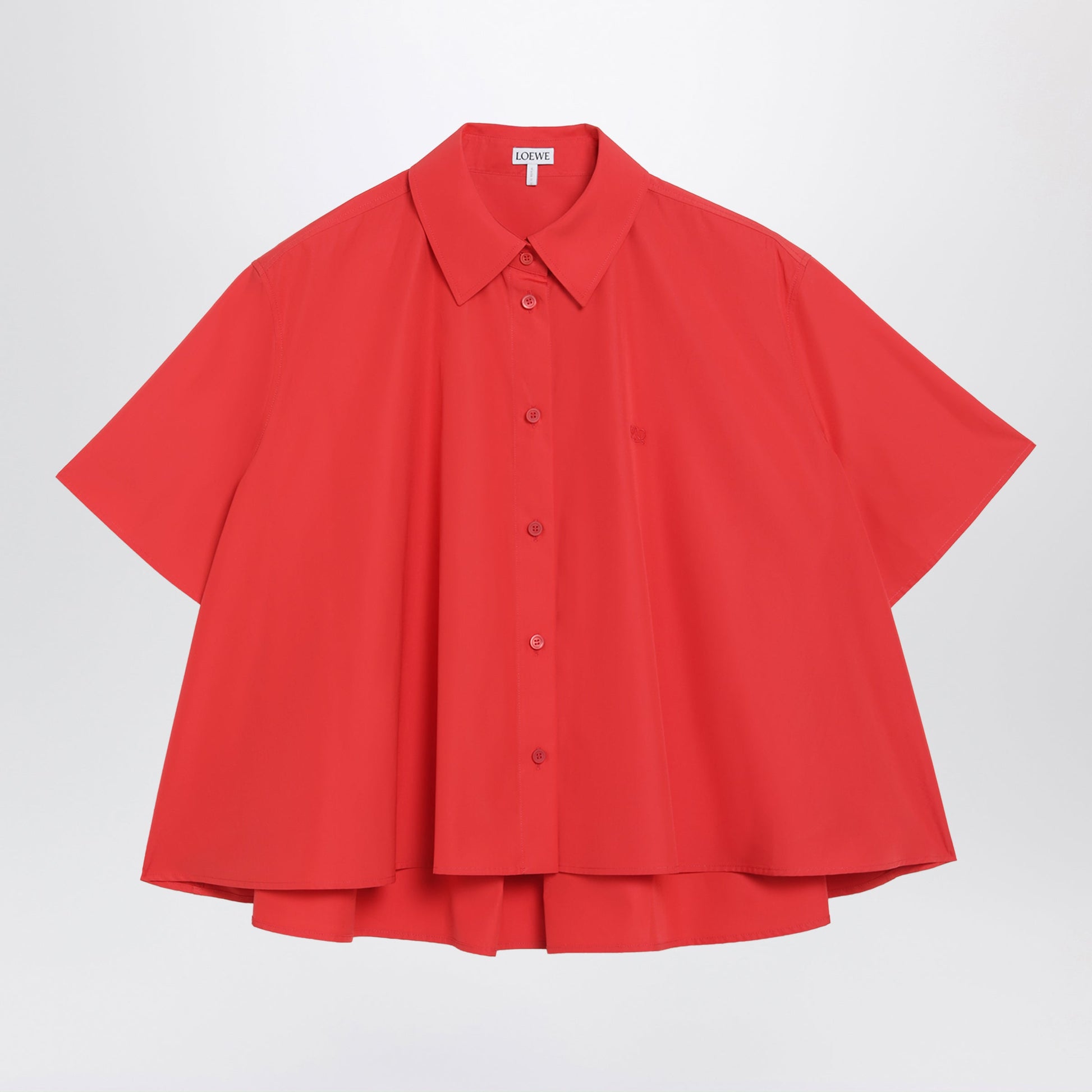 Loewe Red A-Line Cotton Shirt Women LOEWE