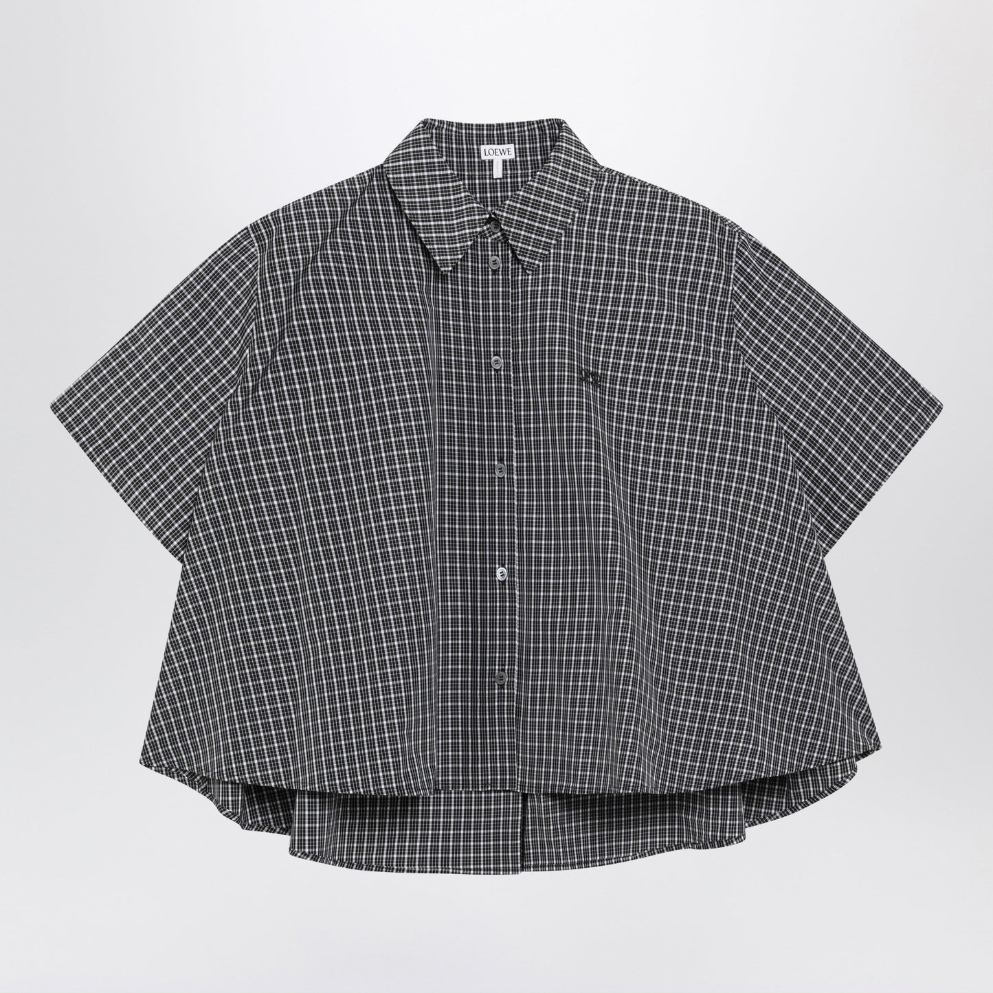 Loewe Trapeze Checked Shirt In Technical Cotton Women LOEWE