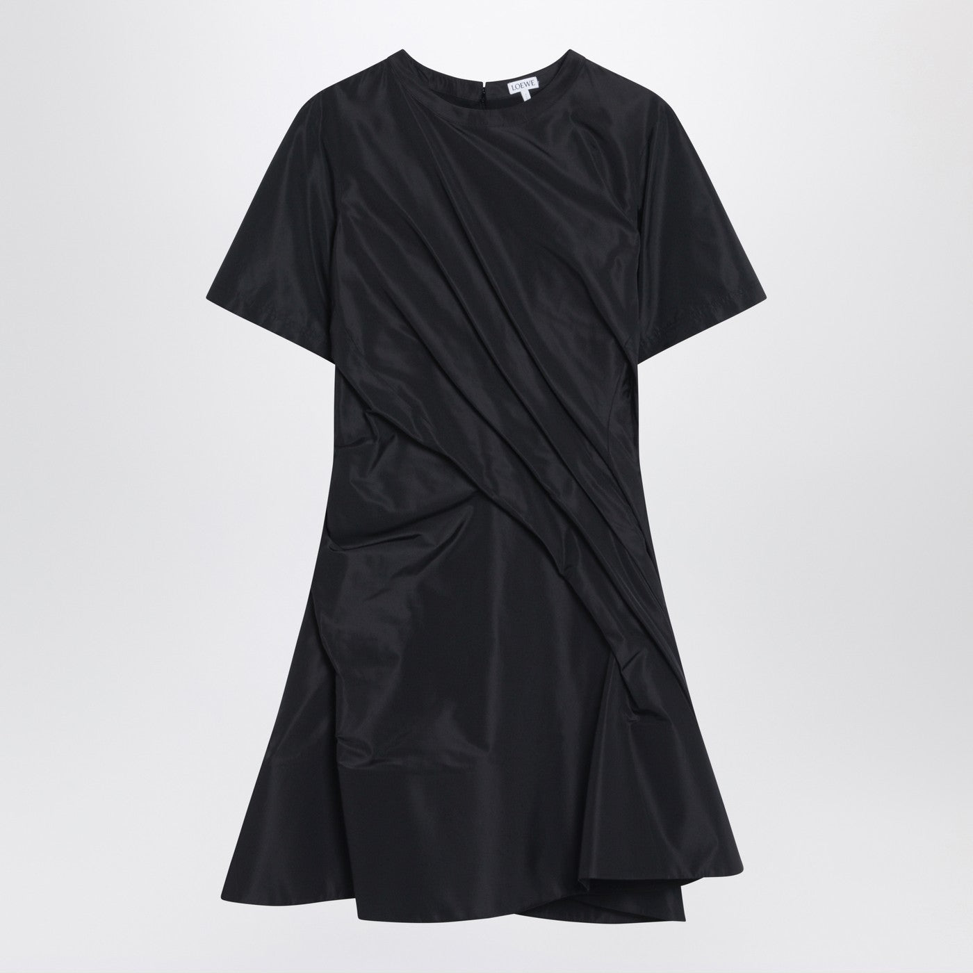 Loewe Black Mini Dress With Draping Women LOEWE