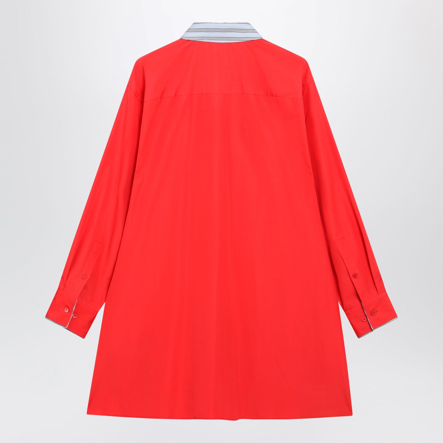 Loewe Red Cotton Shirt Dress Women LOEWE