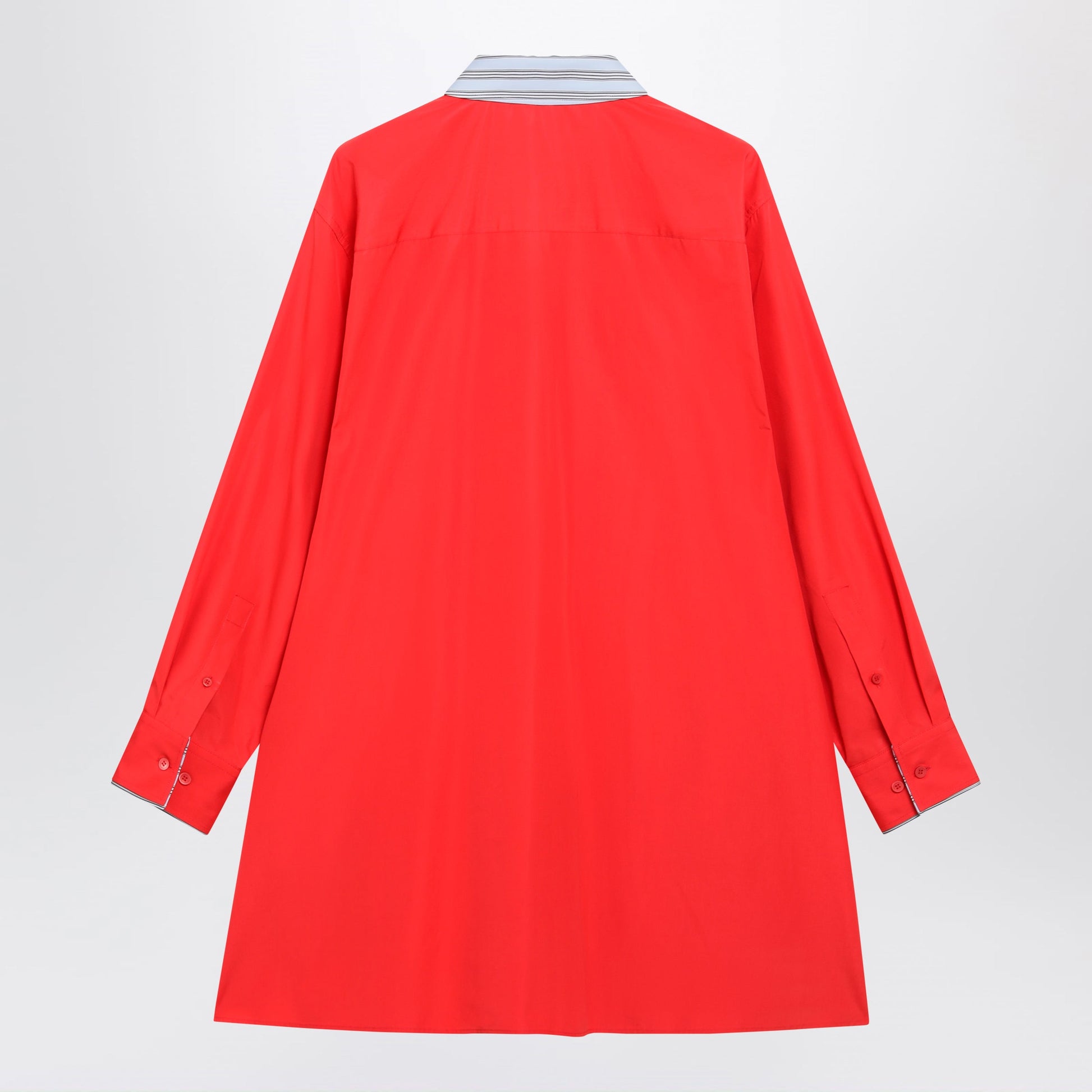 Loewe Red Cotton Shirt Dress Women LOEWE
