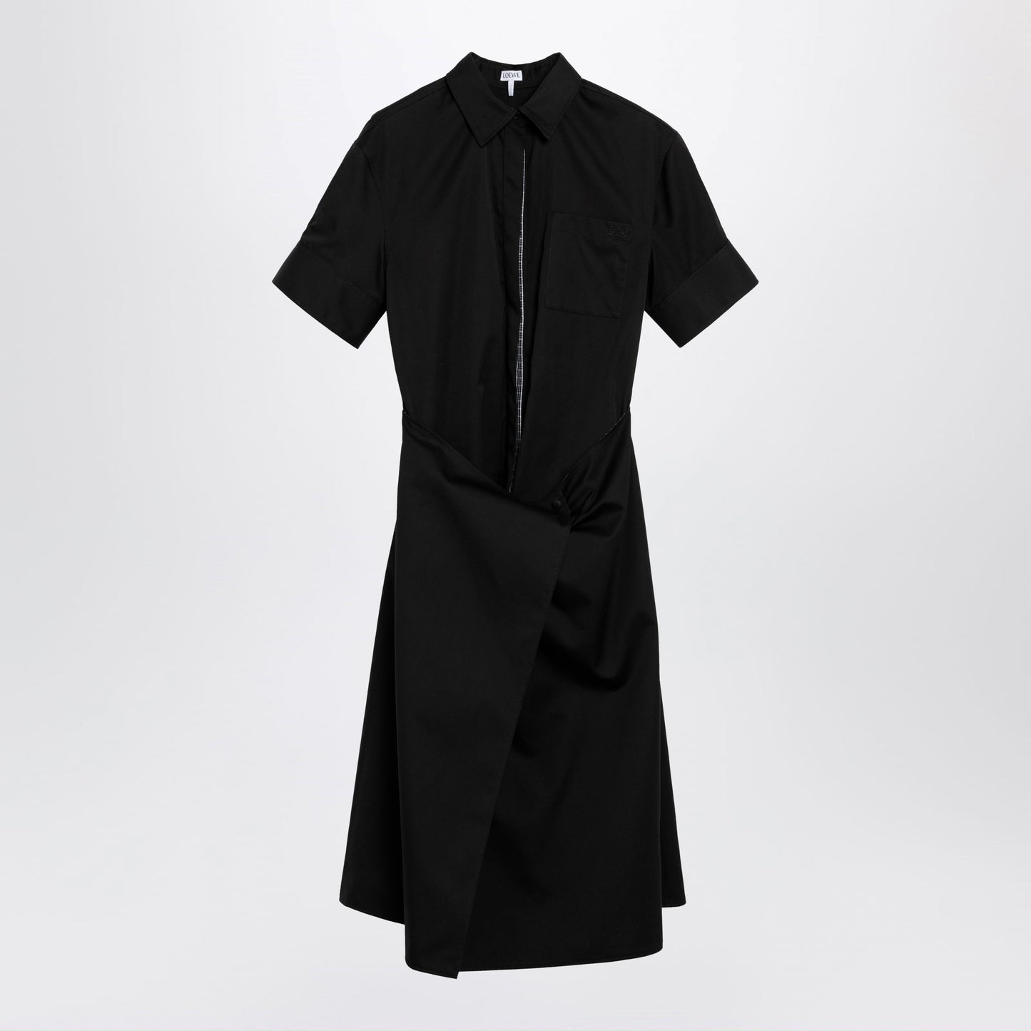 Loewe Black Cotton Shirt Dress Women LOEWE