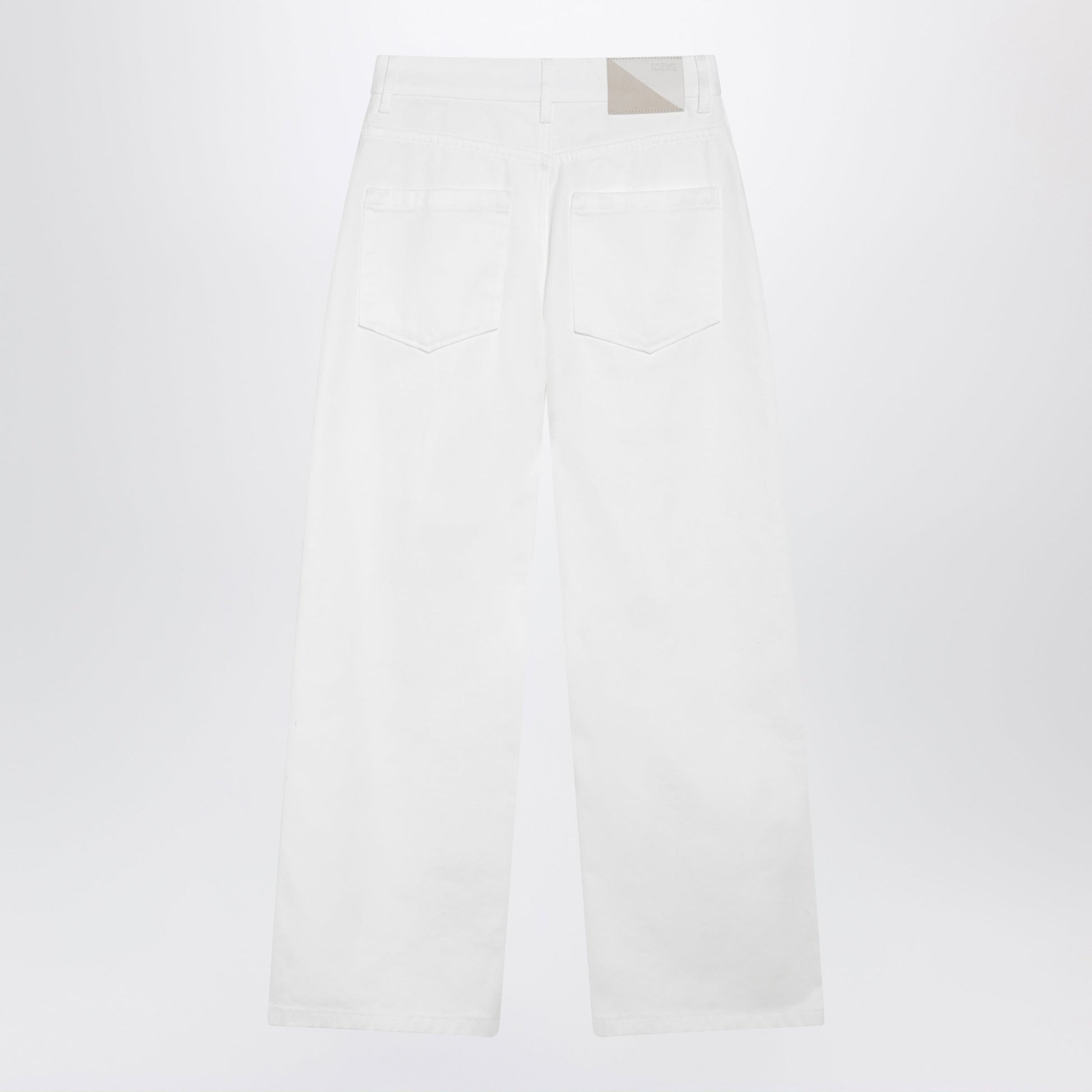 Loewe White Anagram Trousers Women LOEWE