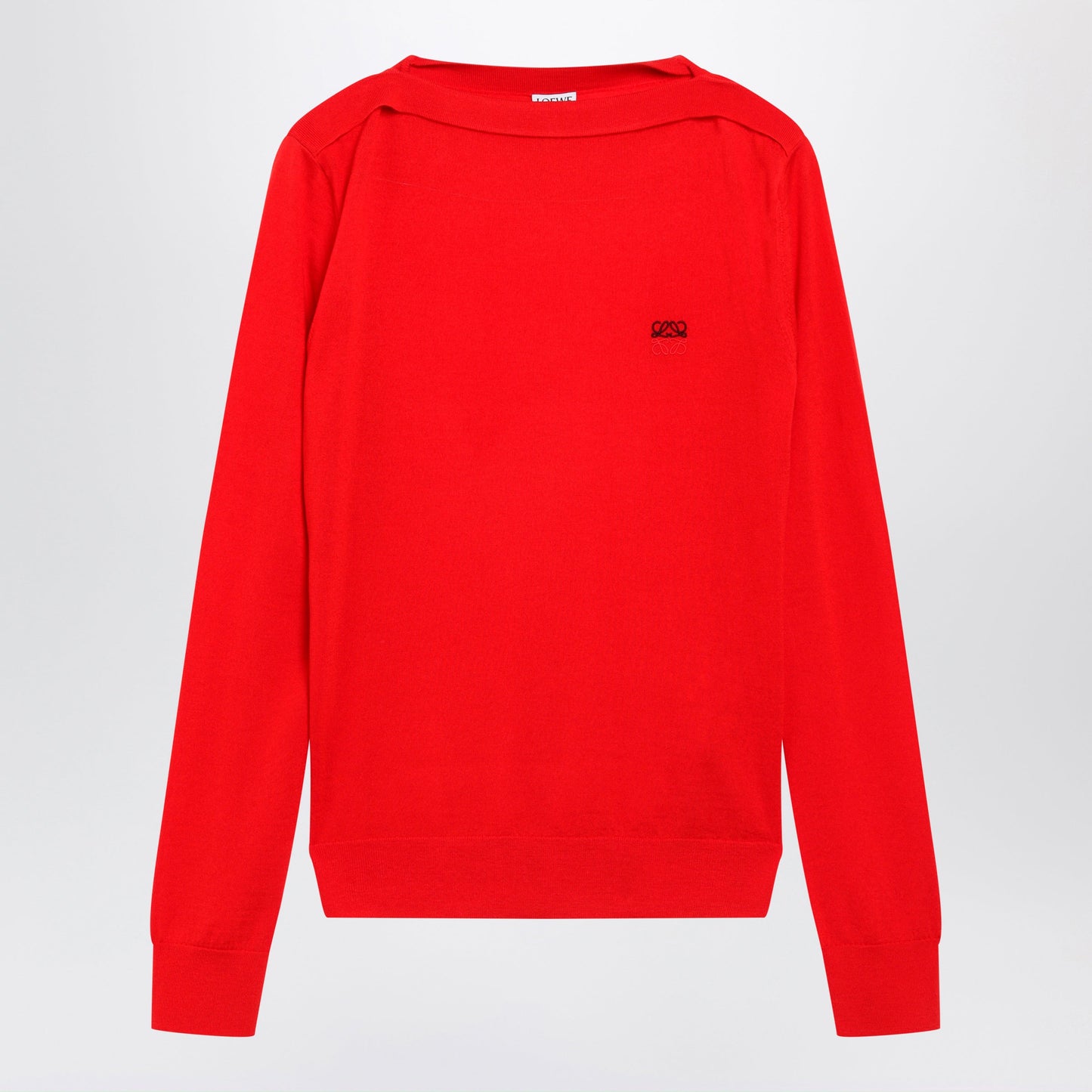 Loewe Light Merino Wool Sweater In Red Women LOEWE