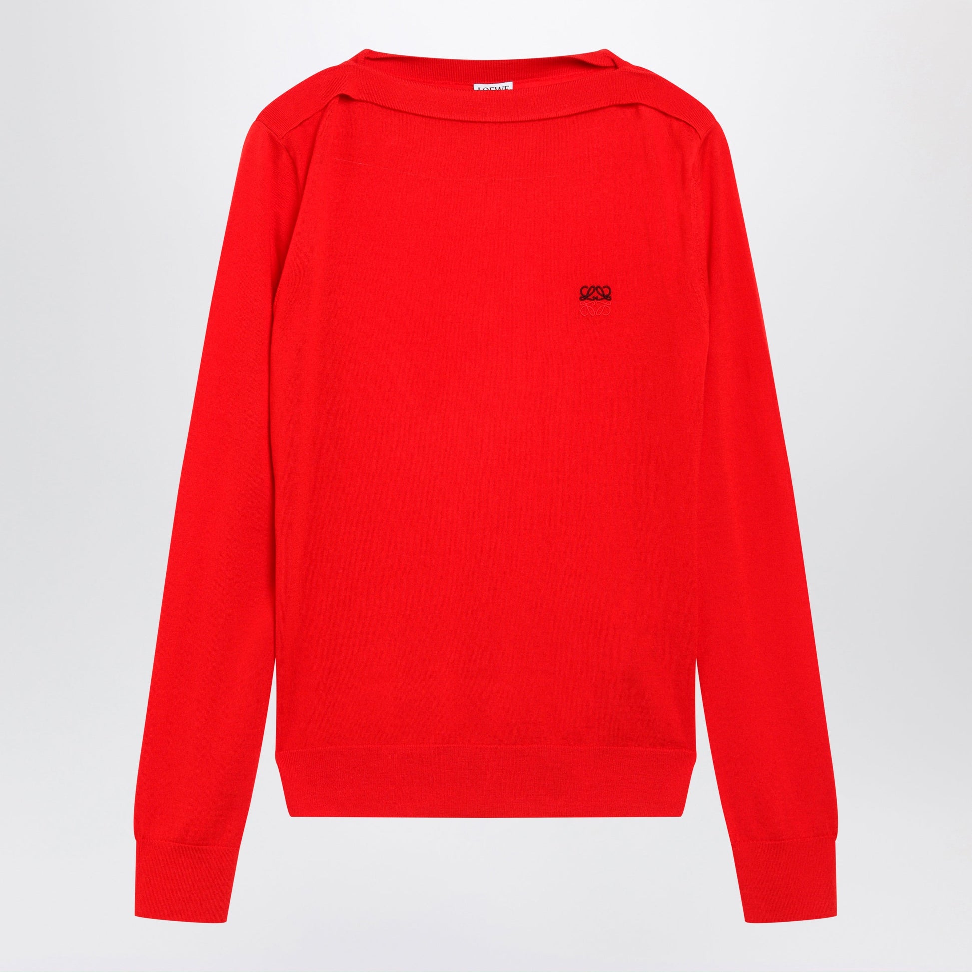 Loewe Light Merino Wool Sweater In Red Women LOEWE
