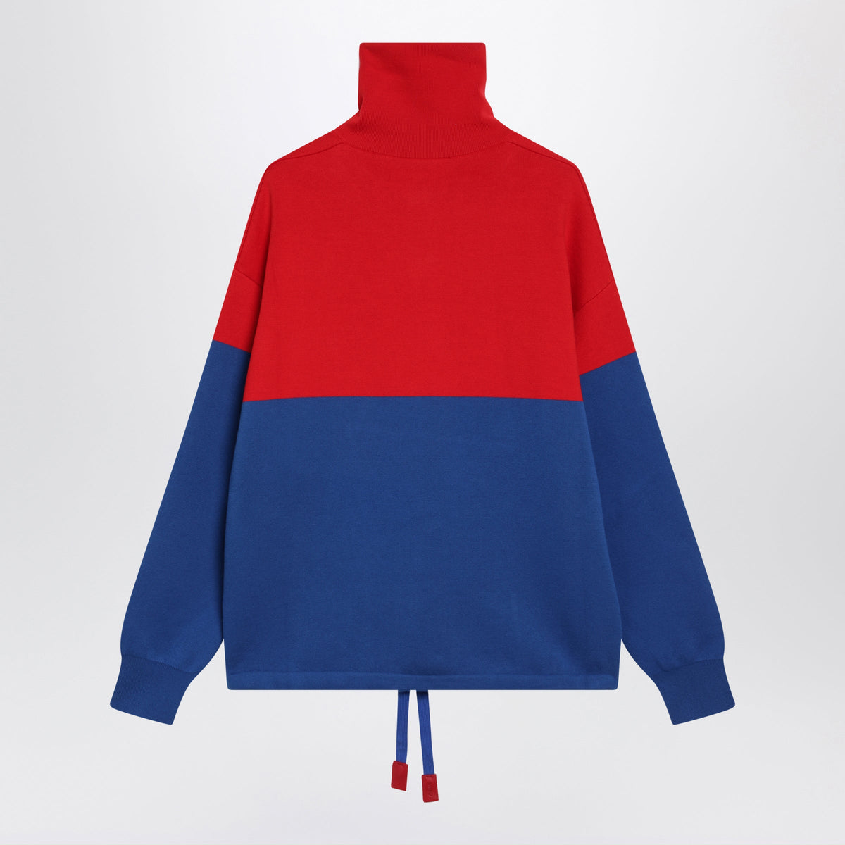 Loewe Two-Tone Red And Blue Cotton Sweatshirt Women LOEWE