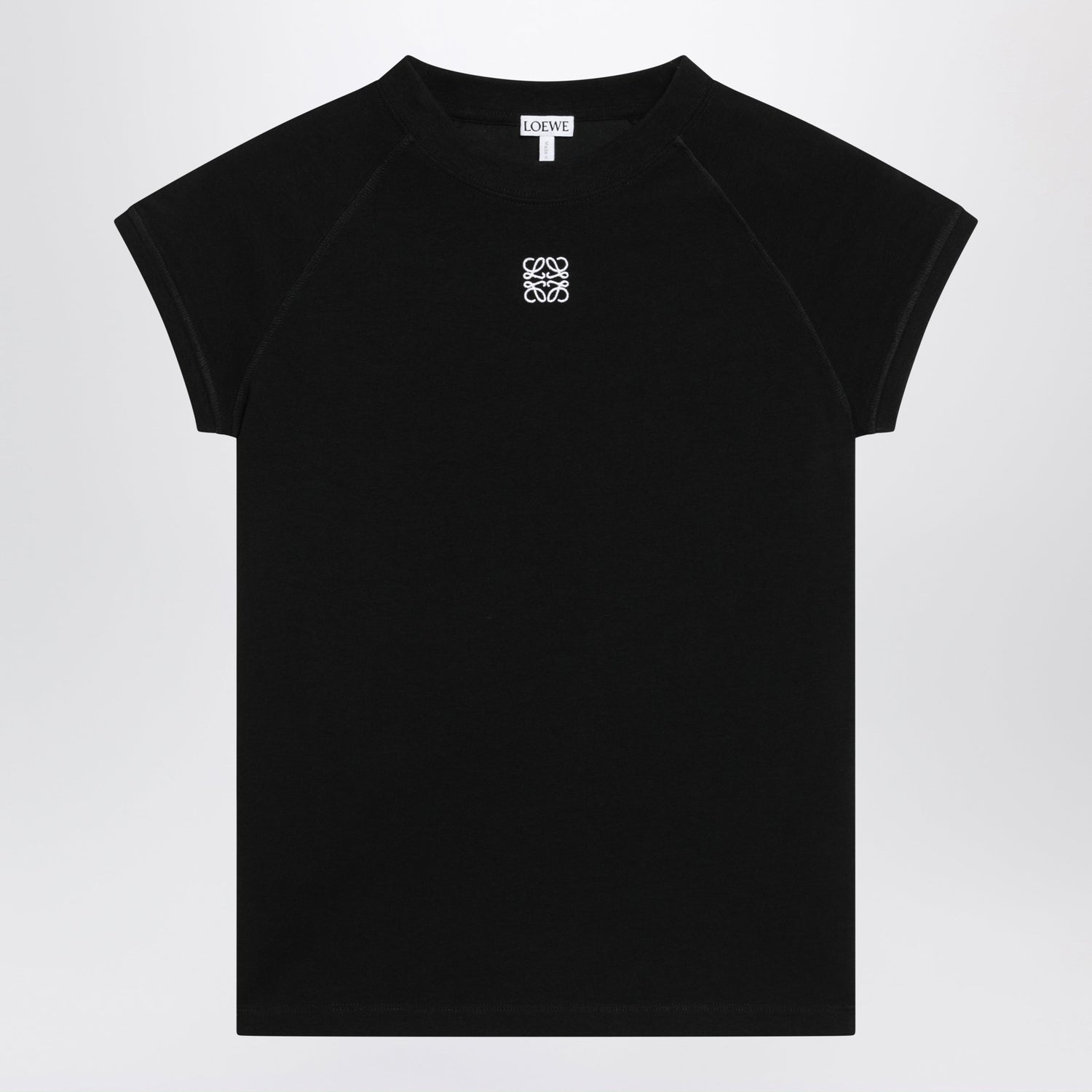 Loewe Black Small-Fit Cotton-Blend T-Shirt Women LOEWE
