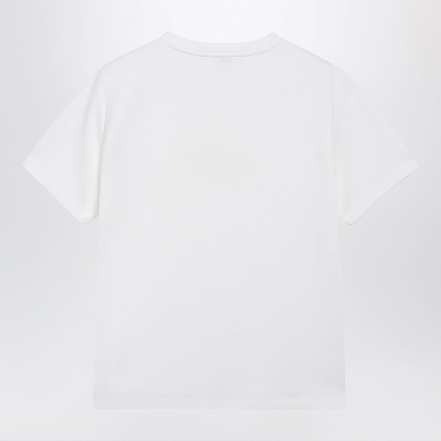 Loewe White Cotton T-Shirt With Embroidered Logo Women LOEWE