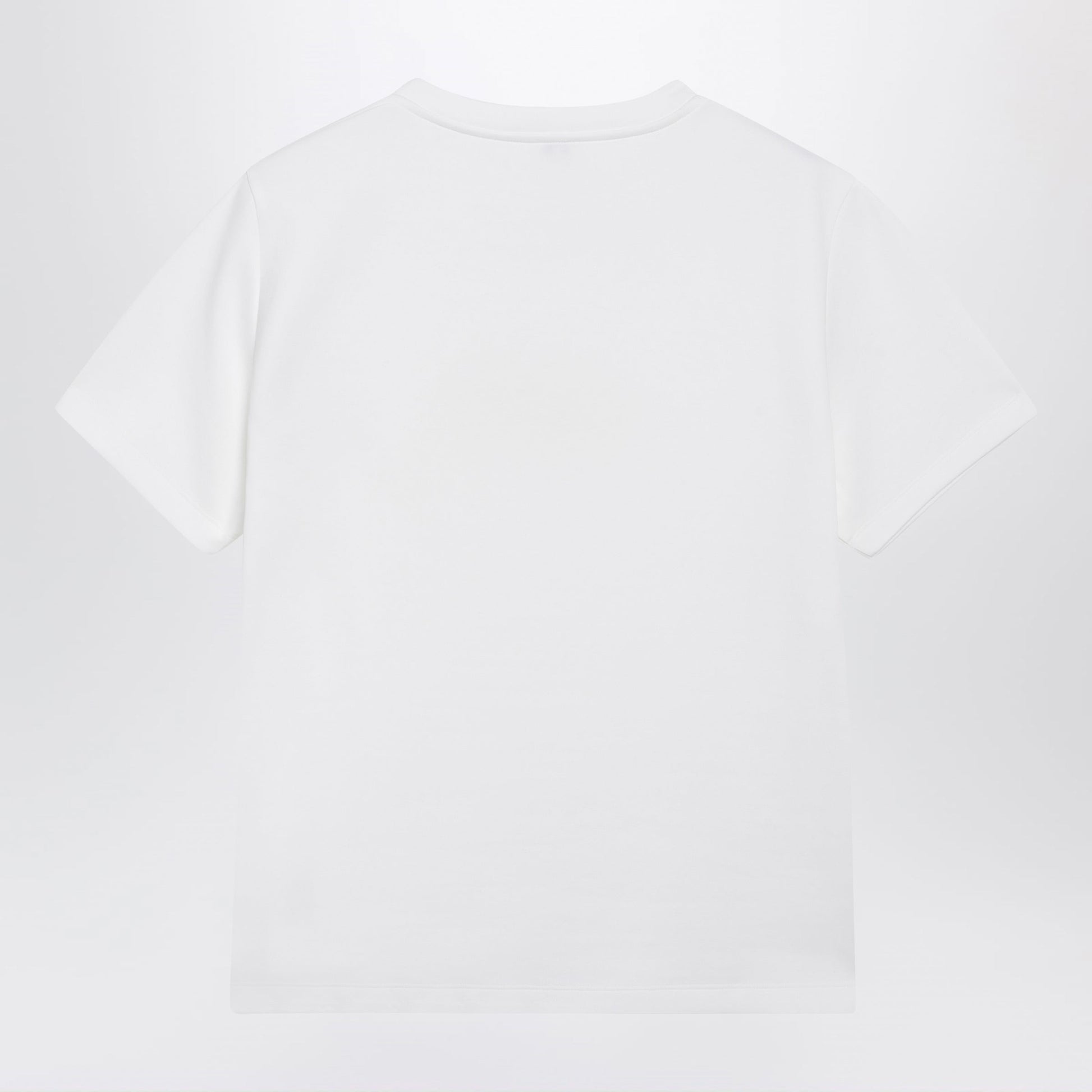 Loewe White Cotton T-Shirt With Embroidered Logo Women LOEWE
