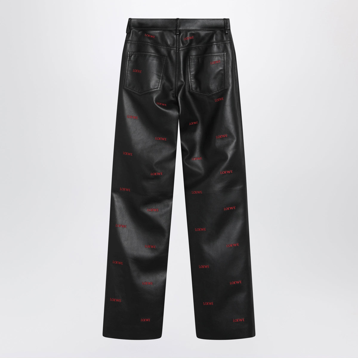 Loewe Black Lambskin Trousers Women LOEWE