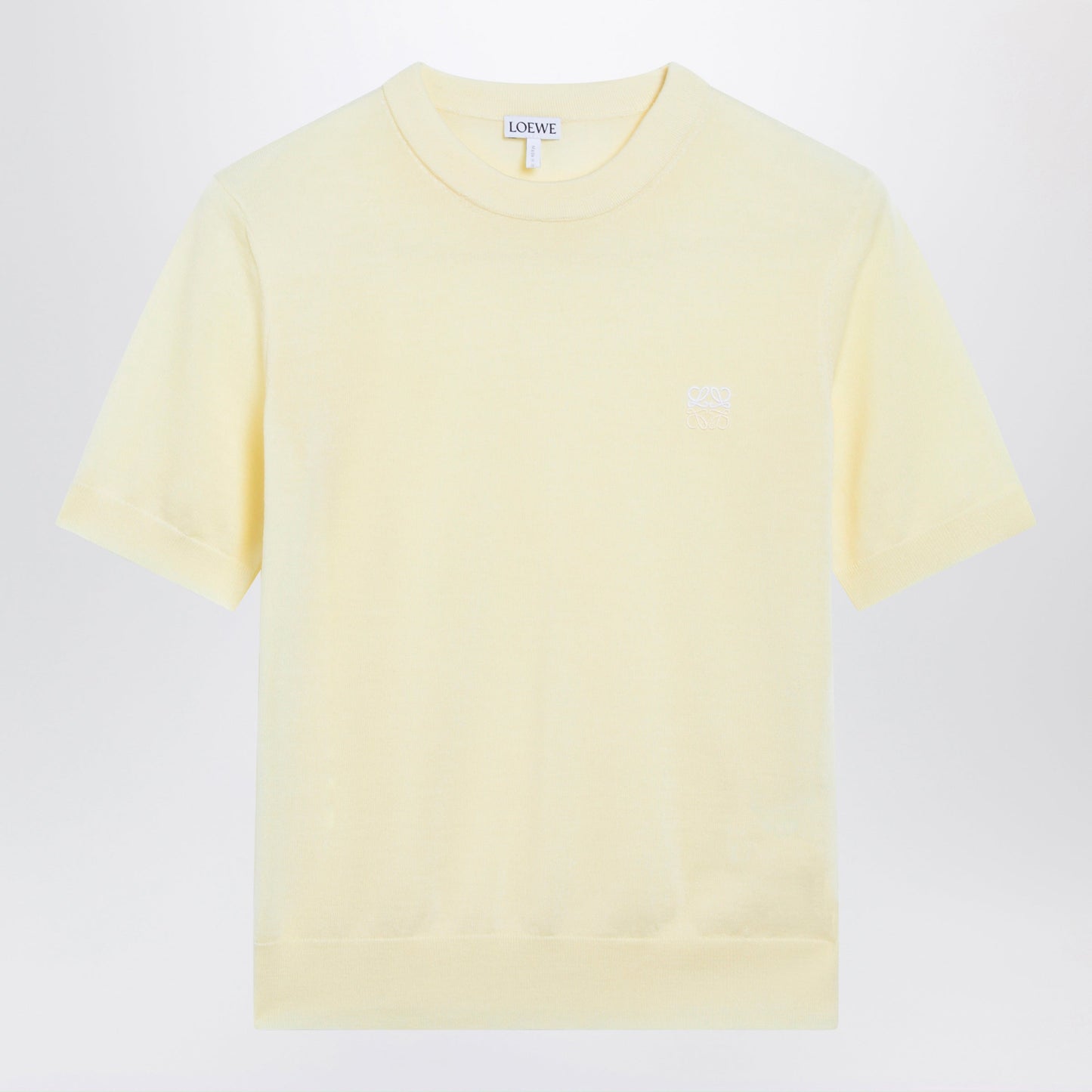 Loewe Light Yellow Wool Knit Top Women LOEWE