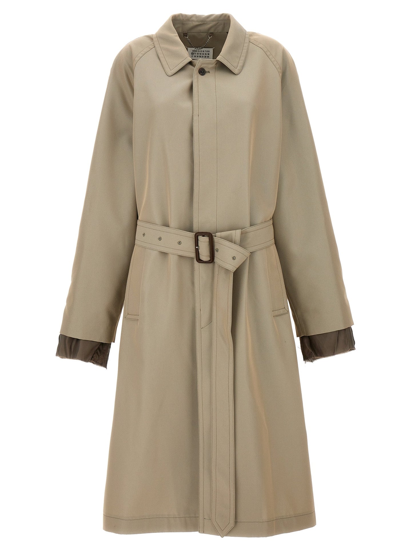 Maison Margiela Men Long Single-Breasted Trench Coat MAISON MARGIELA