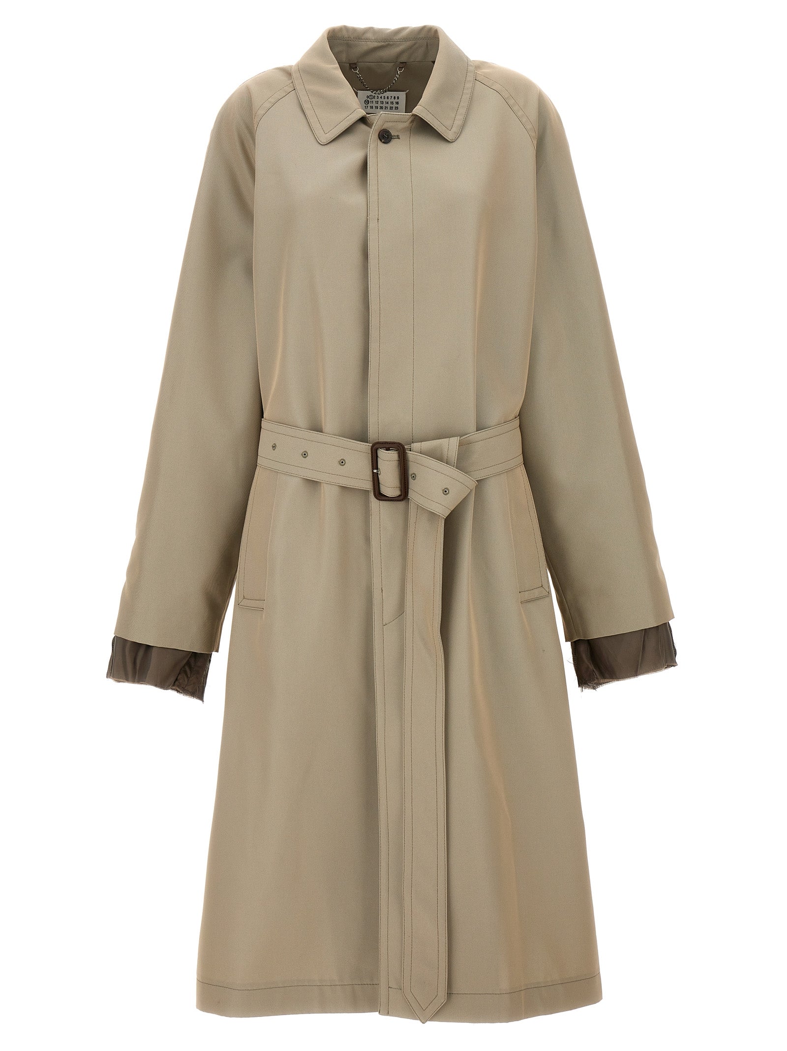 Maison Margiela Men Long Single-Breasted Trench Coat MAISON MARGIELA
