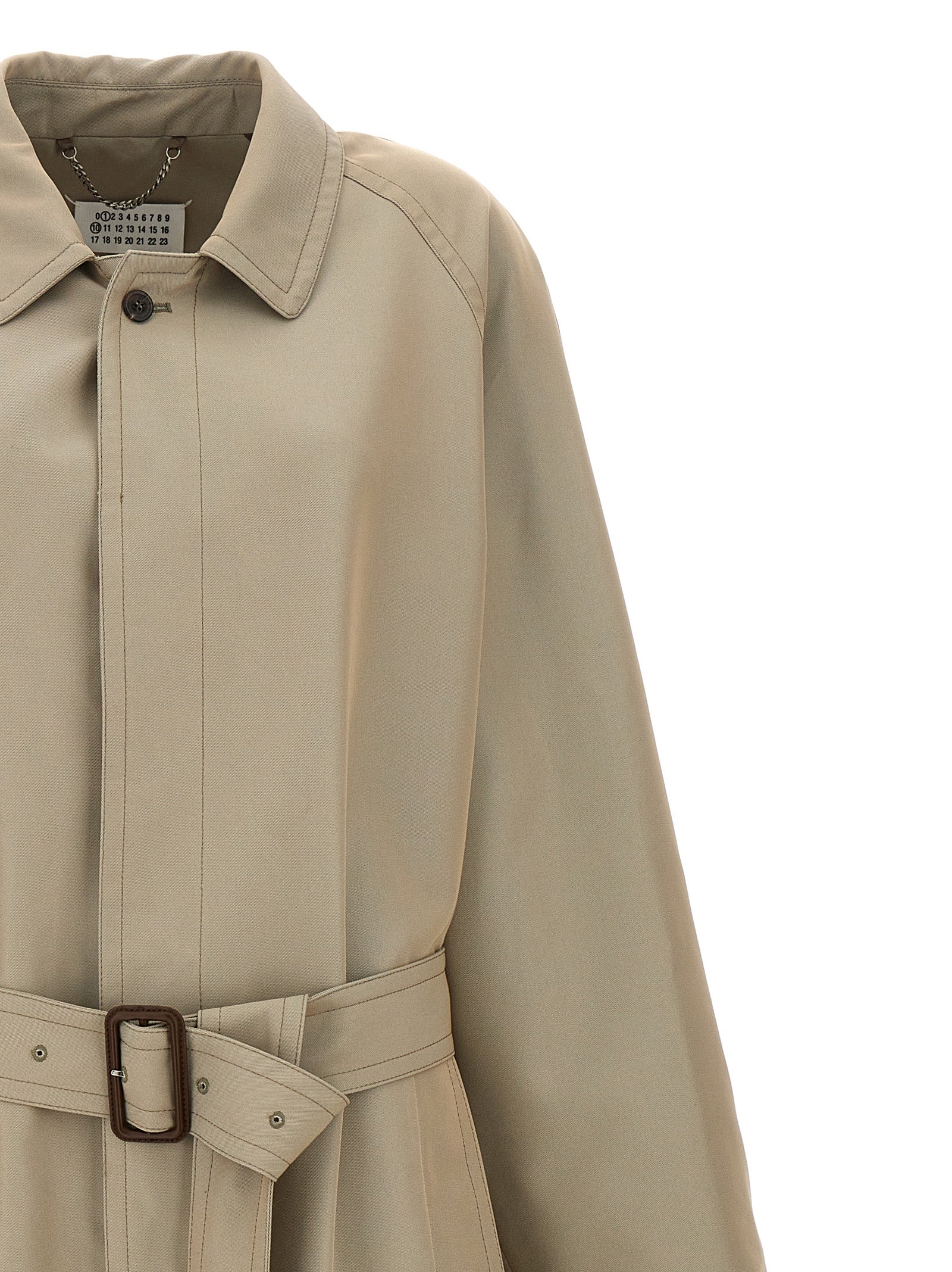 Maison Margiela Men Long Single-Breasted Trench Coat MAISON MARGIELA