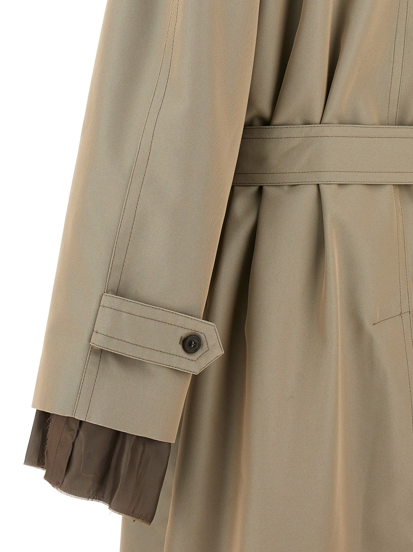 Maison Margiela Men Long Single-Breasted Trench Coat MAISON MARGIELA